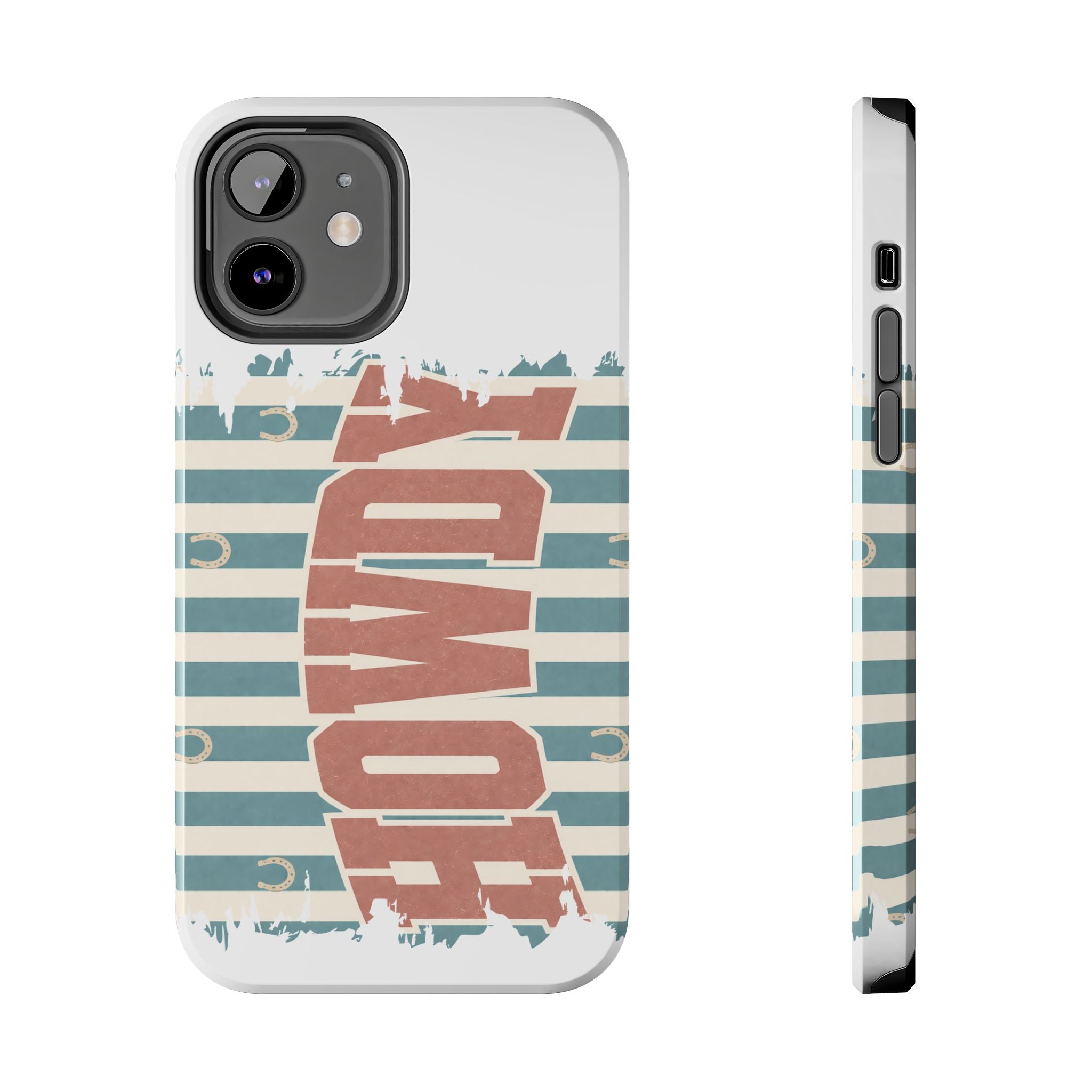 Vintage 'LOVE' Striped Tough Phone Case