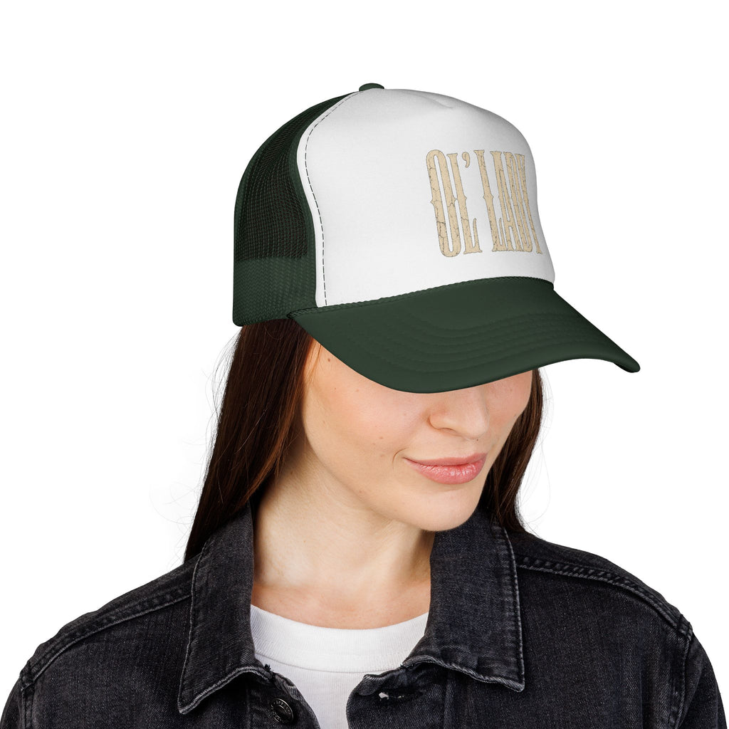 Trucker Cap — "Oh Lady" Vintage Script Mesh Hat