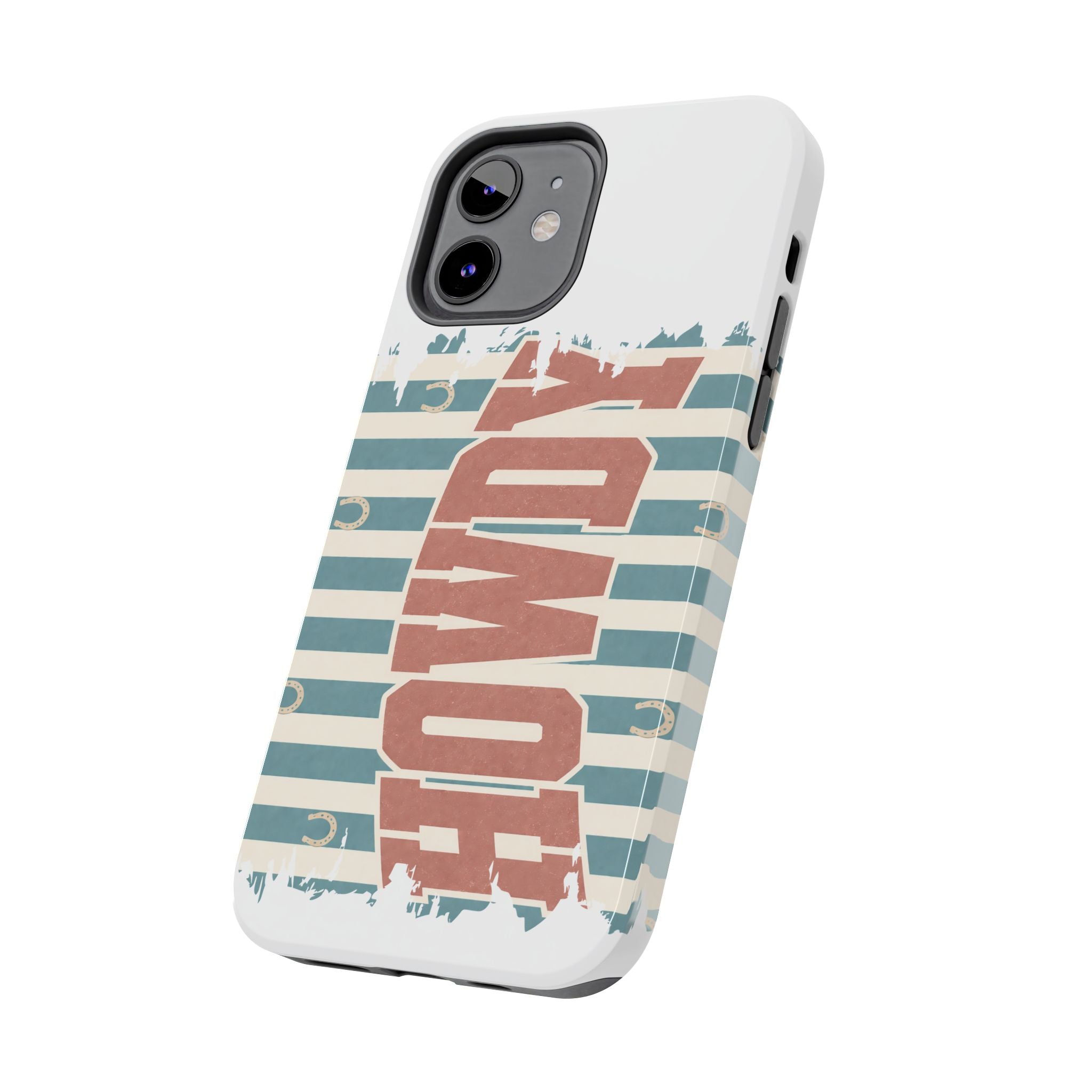 Vintage 'LOVE' Striped Tough Phone Case