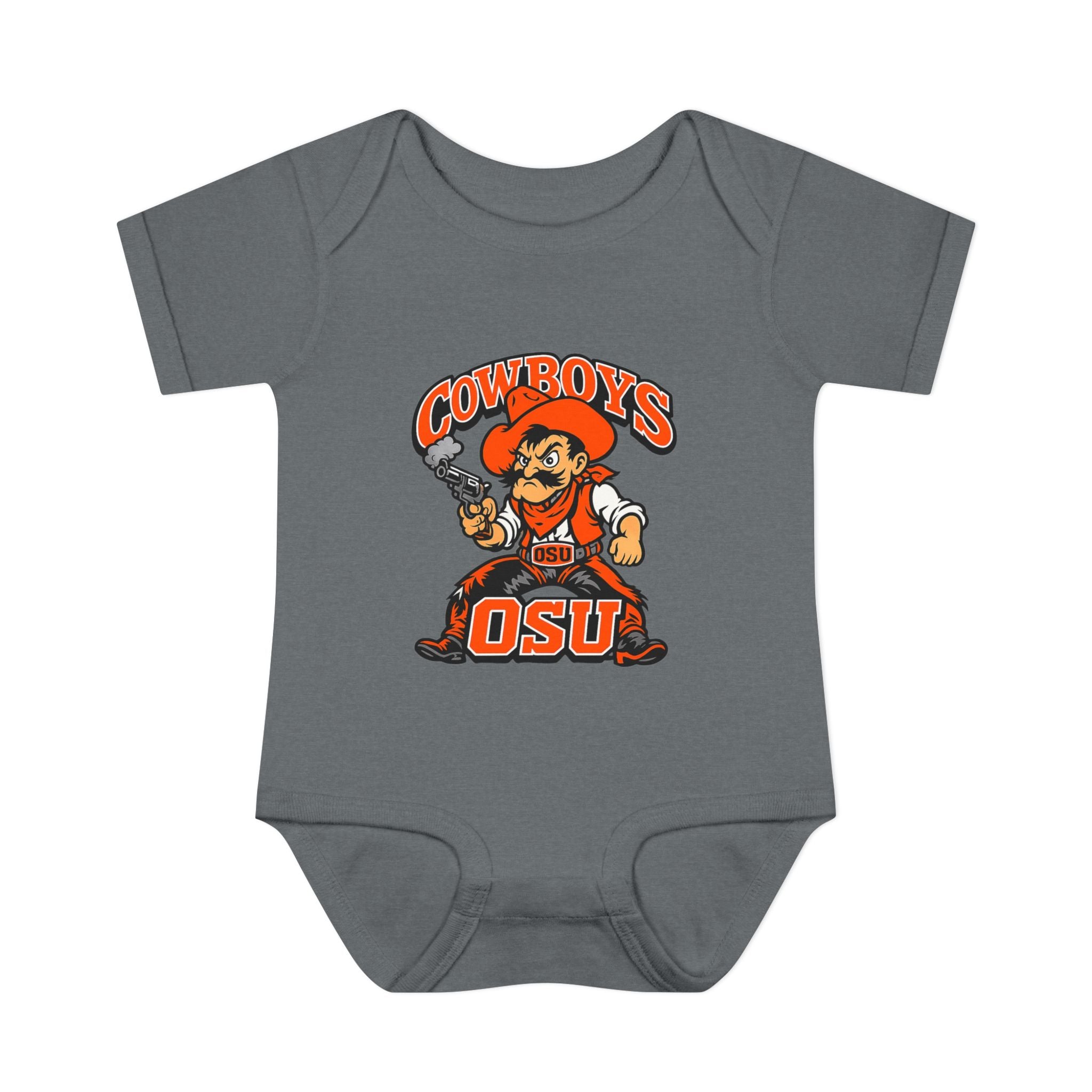 OSU Cowboys Infant Bodysuit – Baby Cowboy Mascot Onesie