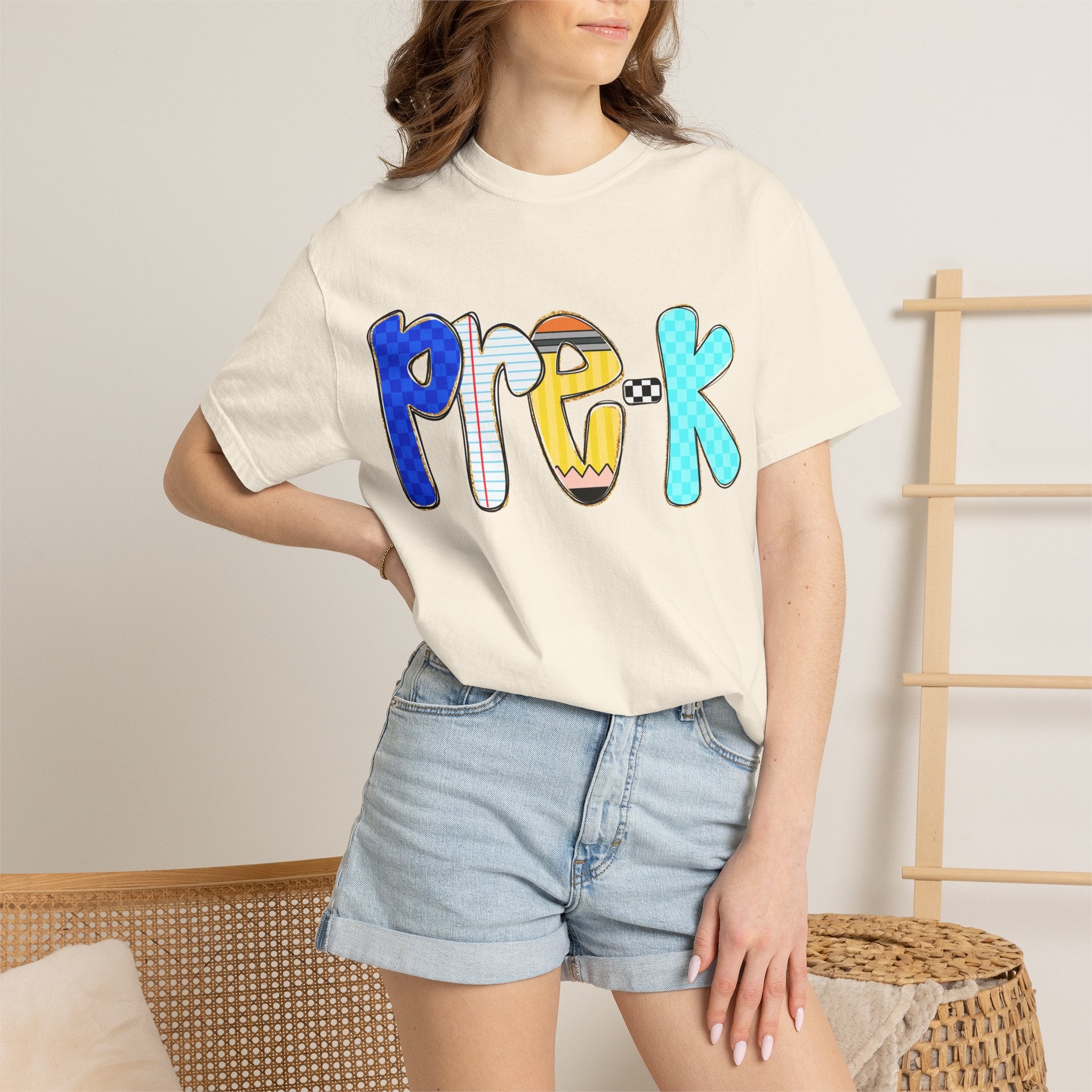 Pre-K Colorful Kids T-Shirt — Playful Preschool Back-to-School Tee