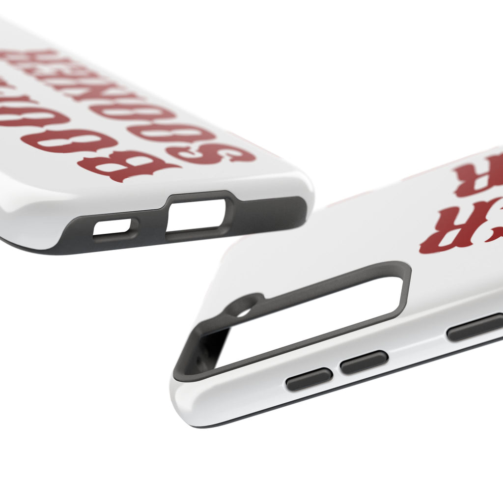 Boomer Sooner Tough Phone Case — Oklahoma Crimson Retro Text Protective Cover