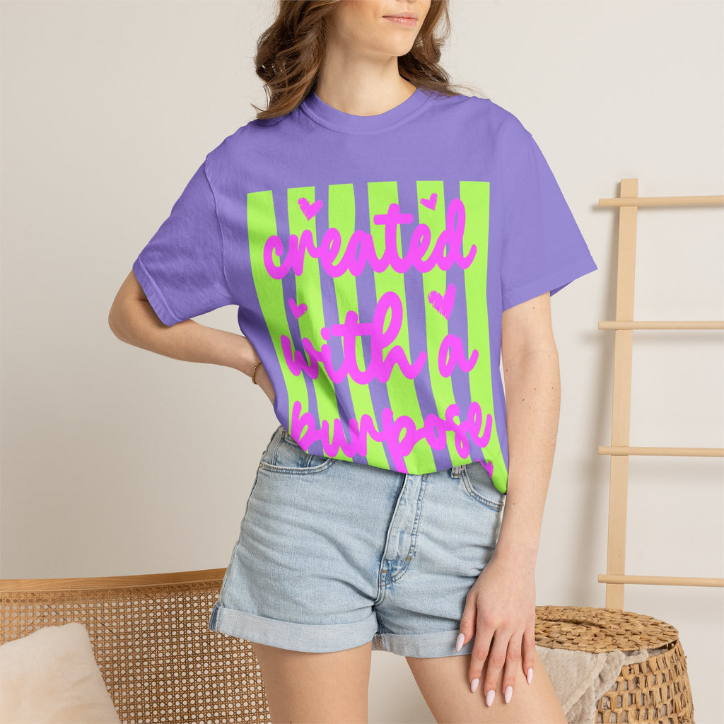 Created With a Purpose T-Shirt — Inspirational Graphic Tee