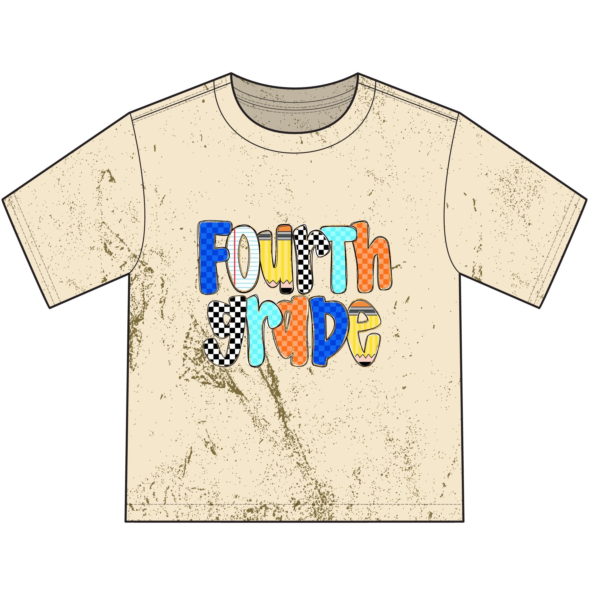 Fourth Grade Pride Youth T-Shirt — Colorful Back-to-School Fourth Grade Tee