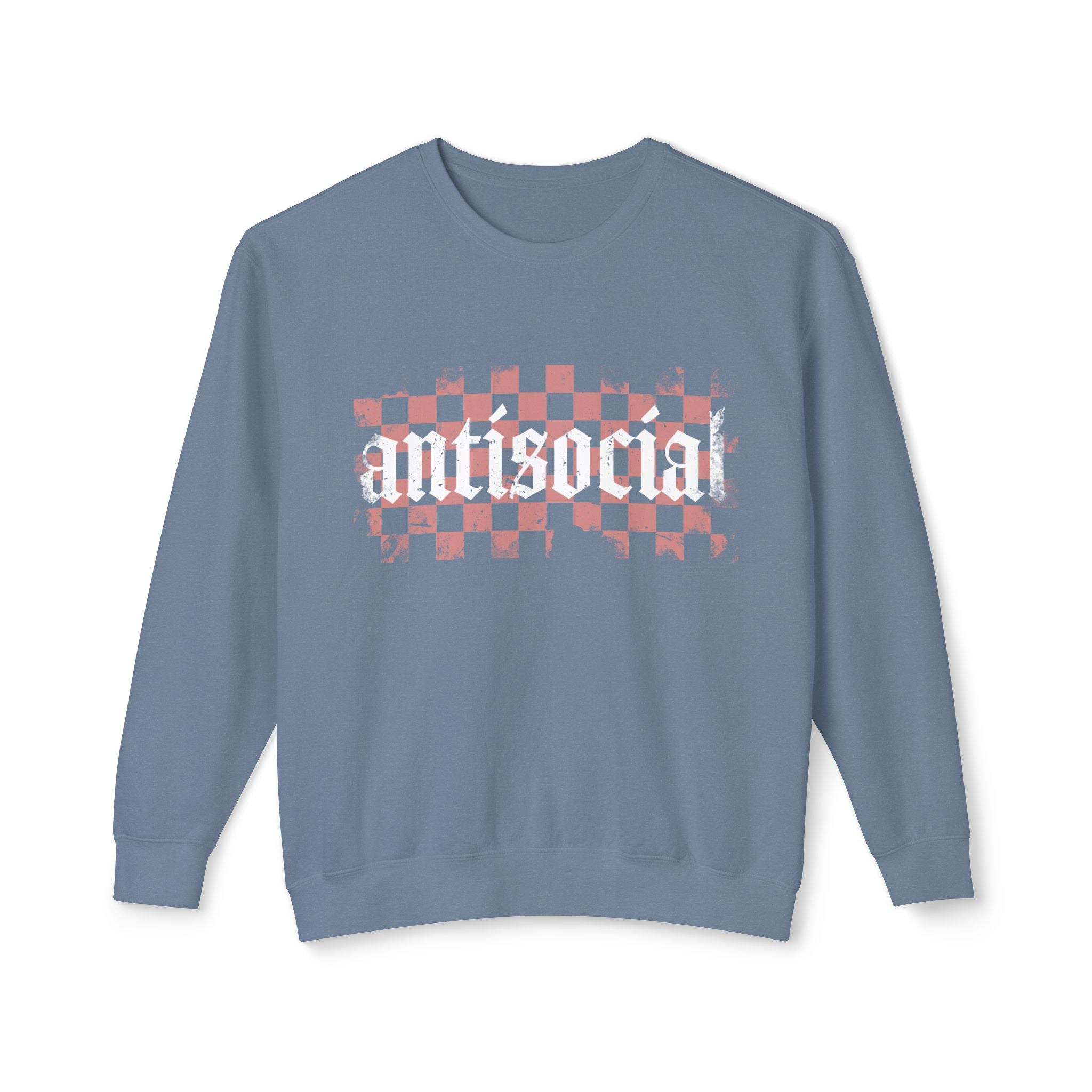 Antisocial Checkerboard Crewneck Sweatshirt