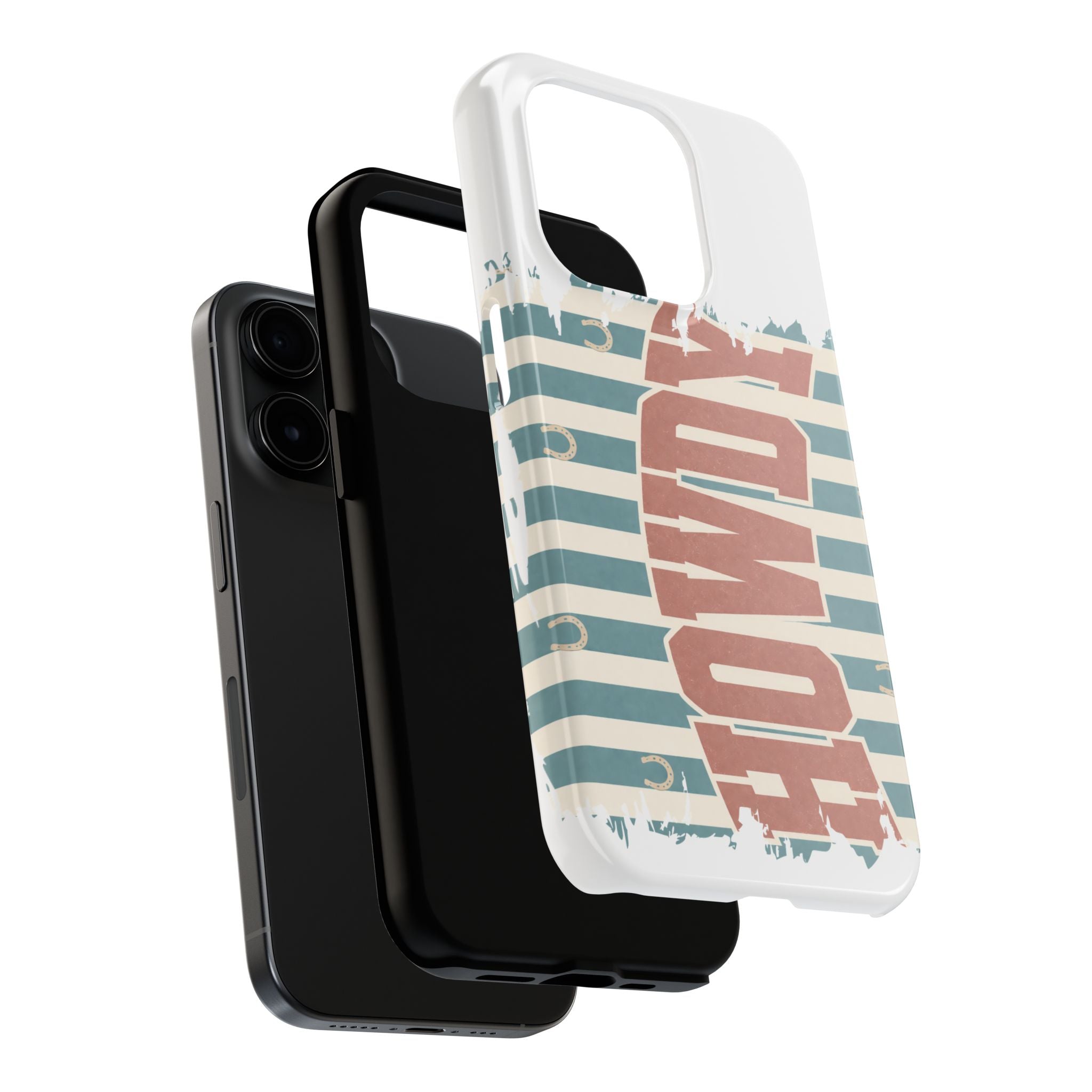 Vintage 'LOVE' Striped Tough Phone Case