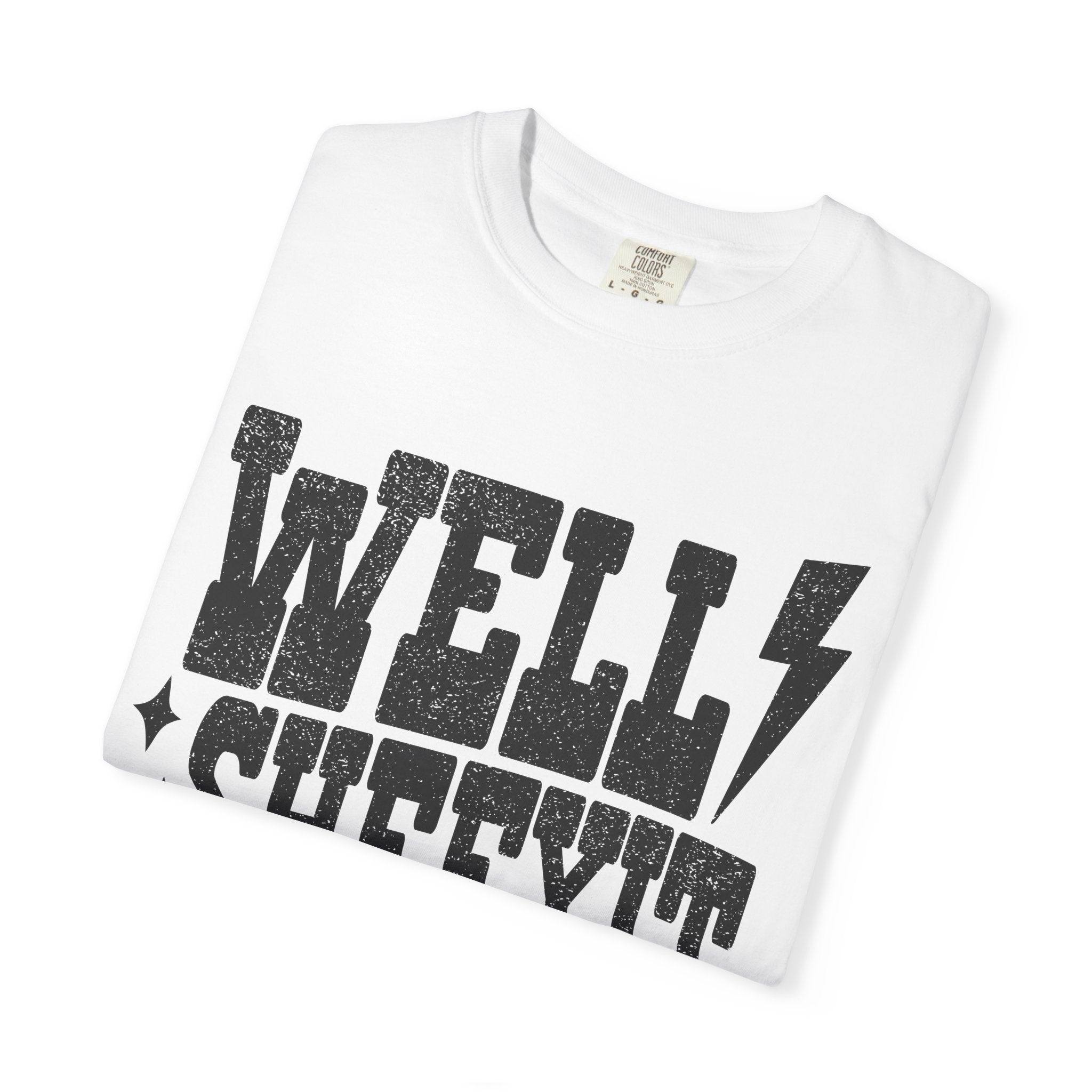 Well Sheeyit T-Shirt — Rustic Vintage Graphic Tee with Lightning Bolt