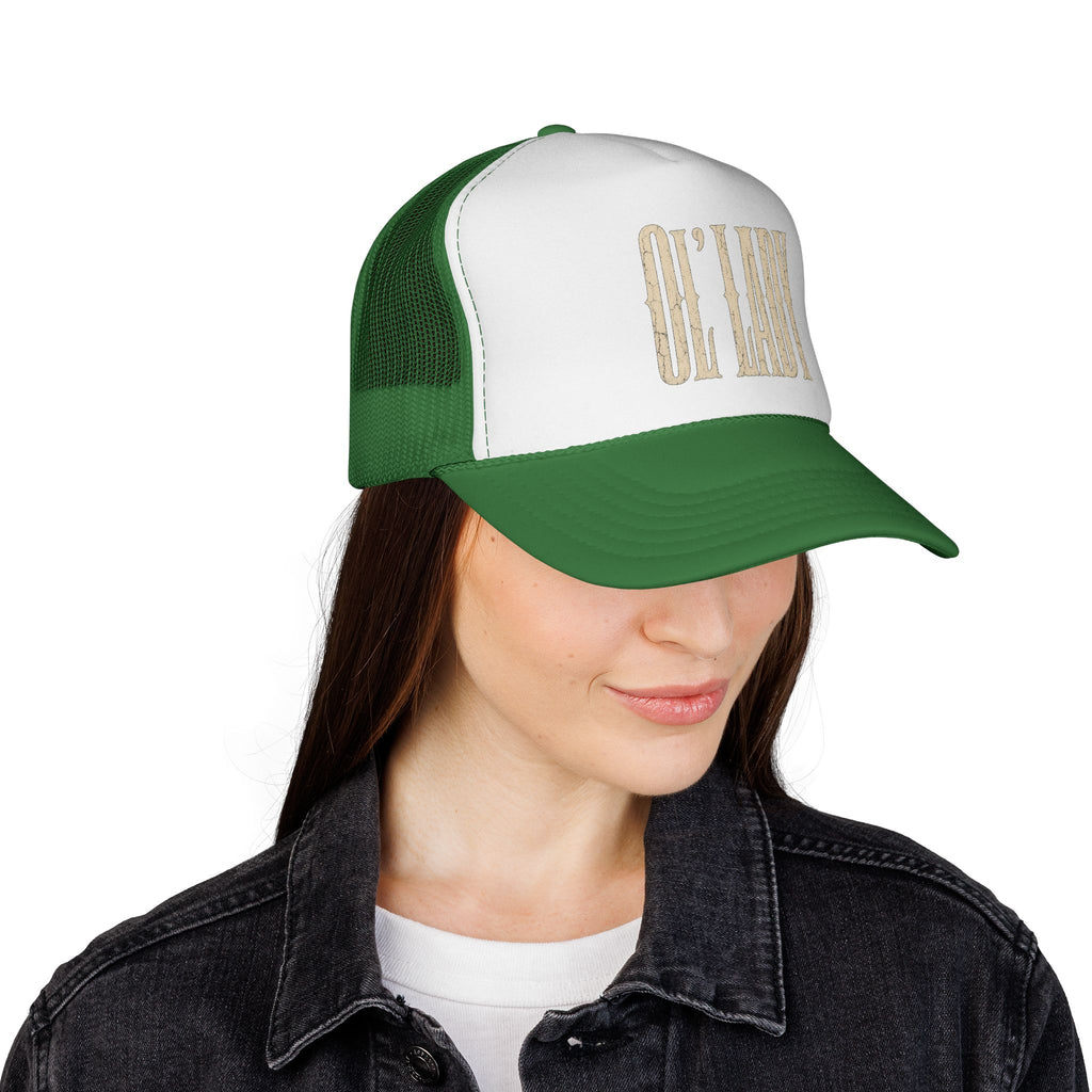 Trucker Cap — "Oh Lady" Vintage Script Mesh Hat