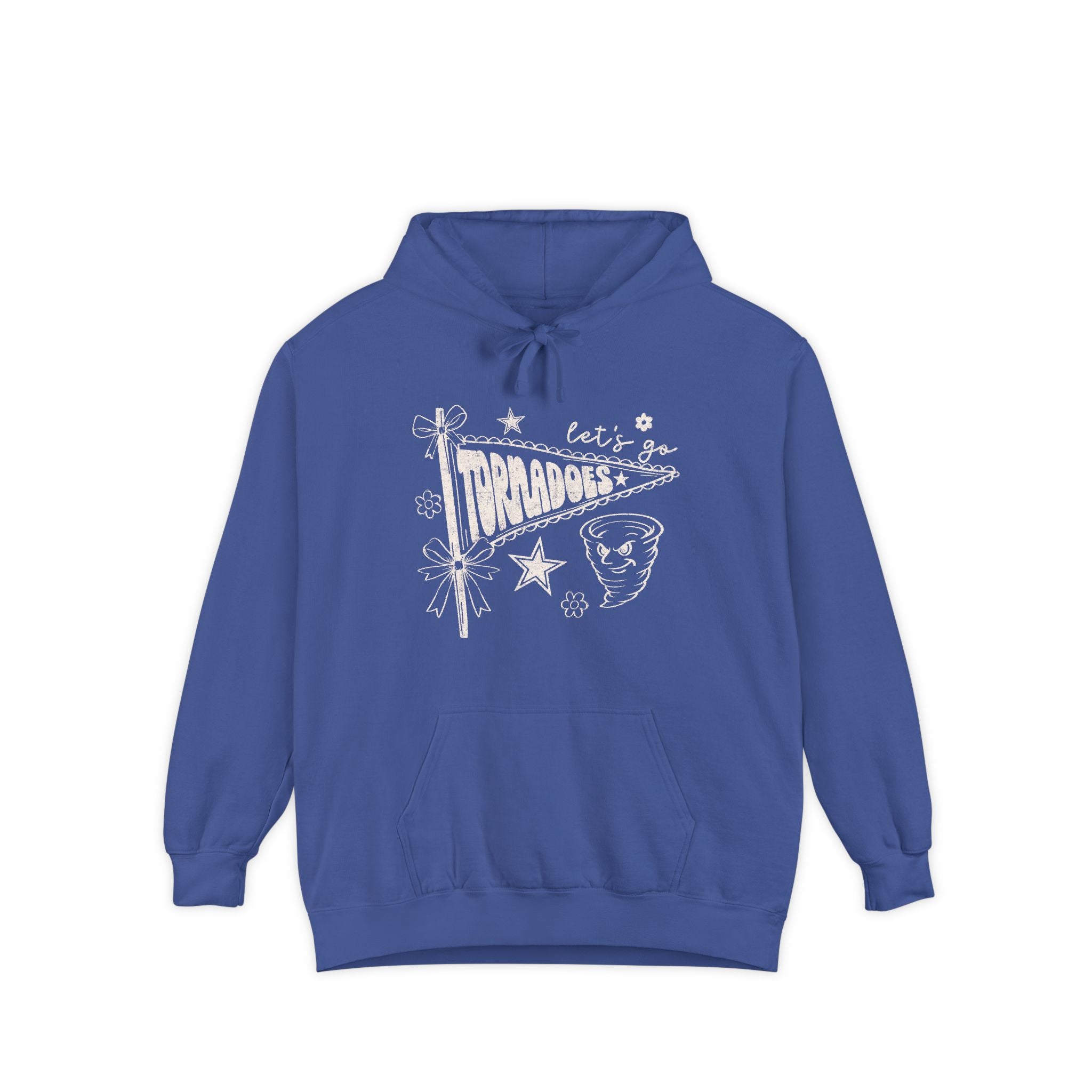 Tornadoes Vintage Graphic Hoodie — "Let's Go Tornadoes" Retro Meteor Design