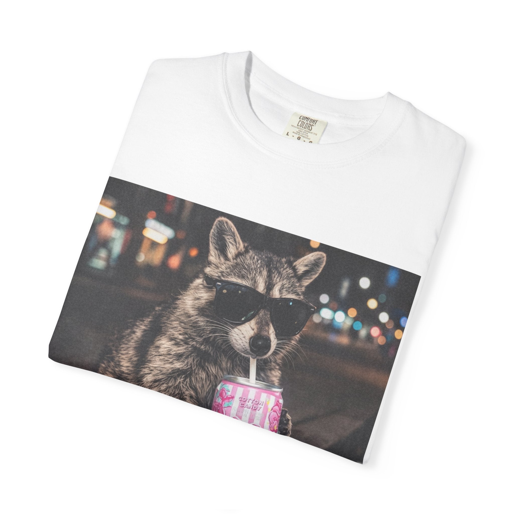 Raccoon Drinking Slushie T-Shirt