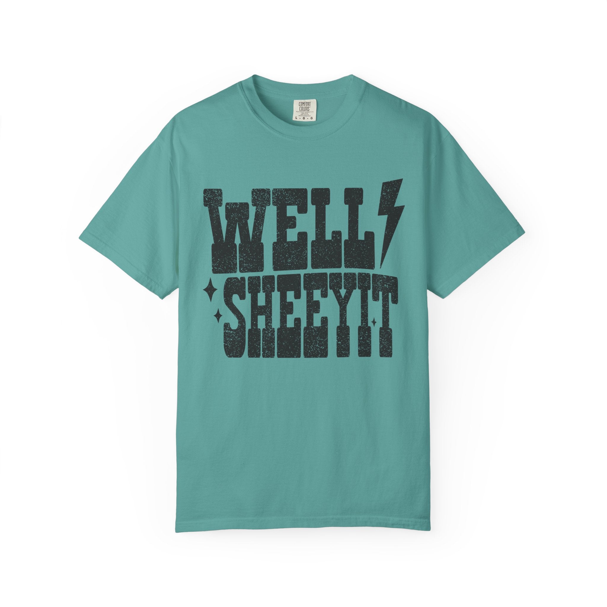 Well Sheeyit T-Shirt — Rustic Vintage Graphic Tee with Lightning Bolt