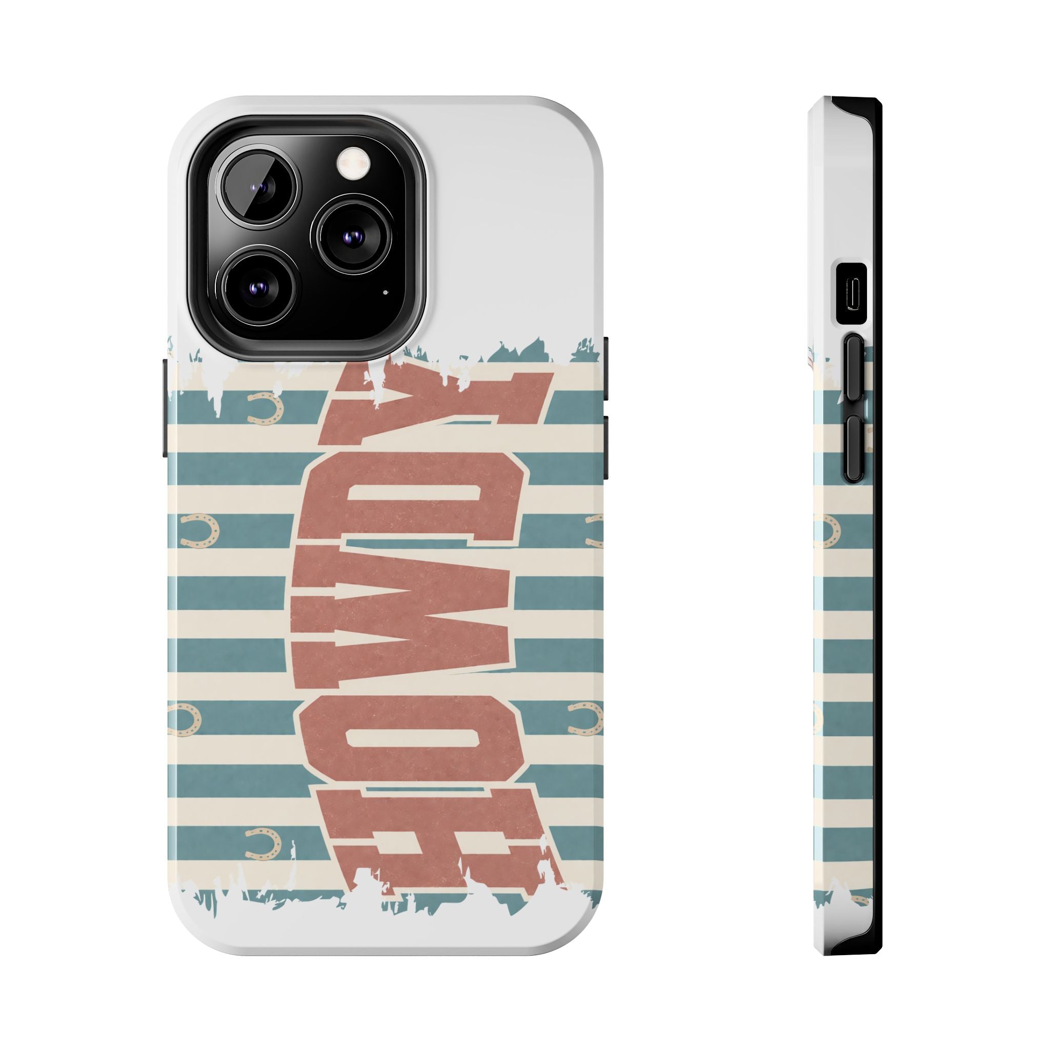 Vintage 'LOVE' Striped Tough Phone Case