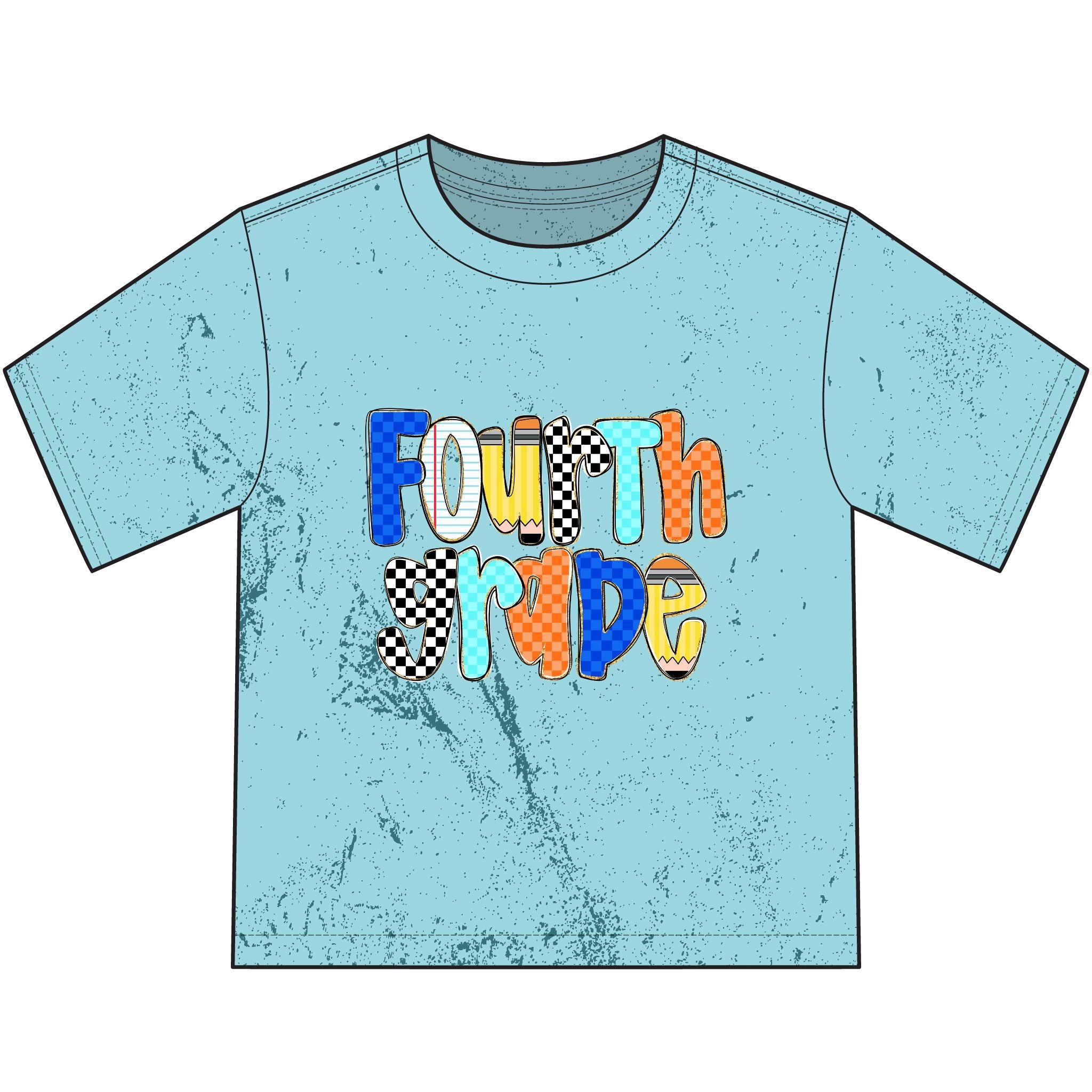Fourth Grade Pride Youth T-Shirt — Colorful Back-to-School Fourth Grade Tee