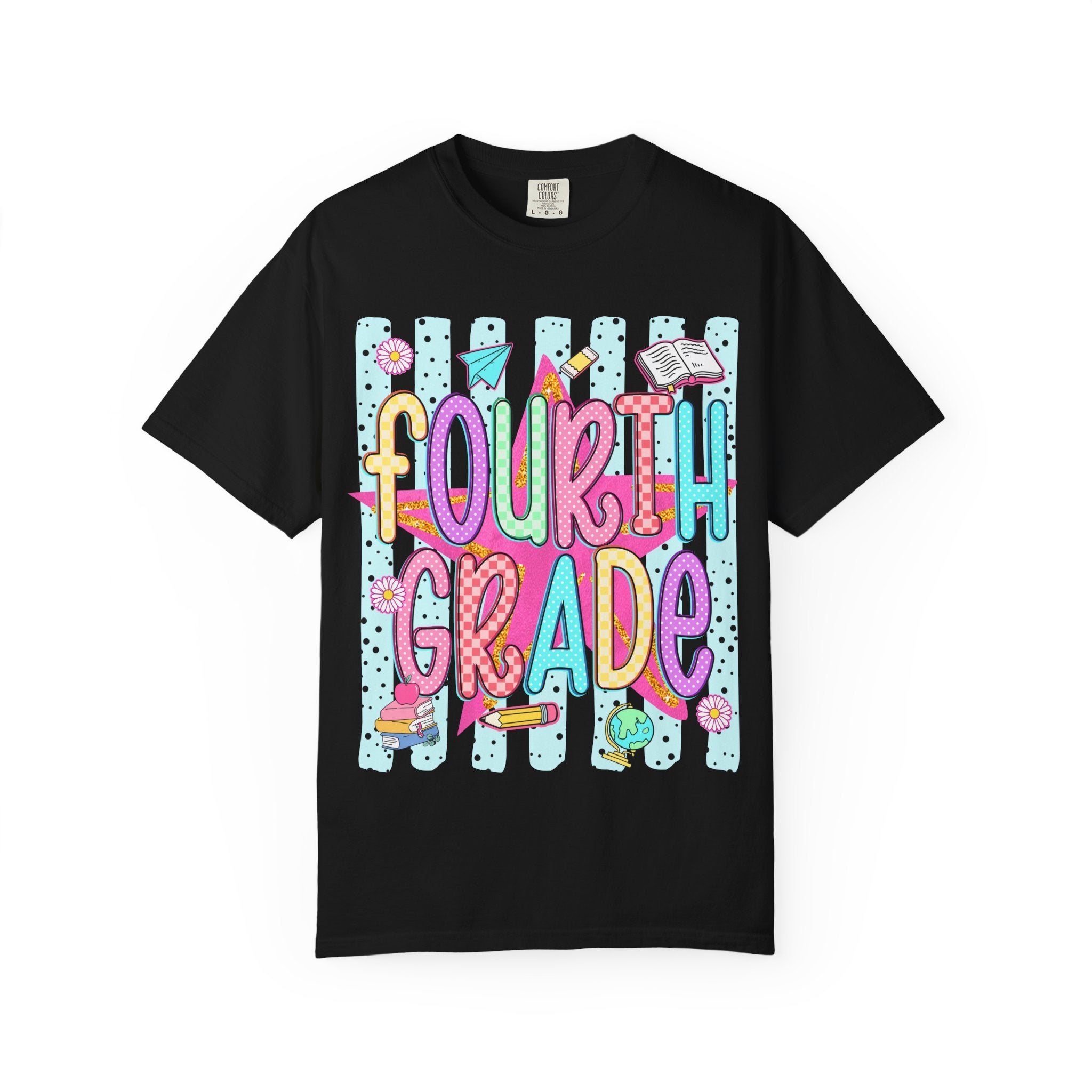 Fourth Grade Colorful Back-to-School T-Shirt