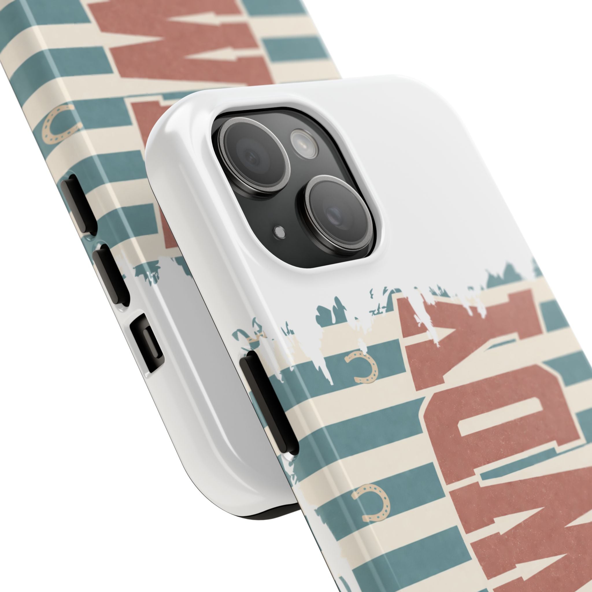 Vintage 'LOVE' Striped Tough Phone Case