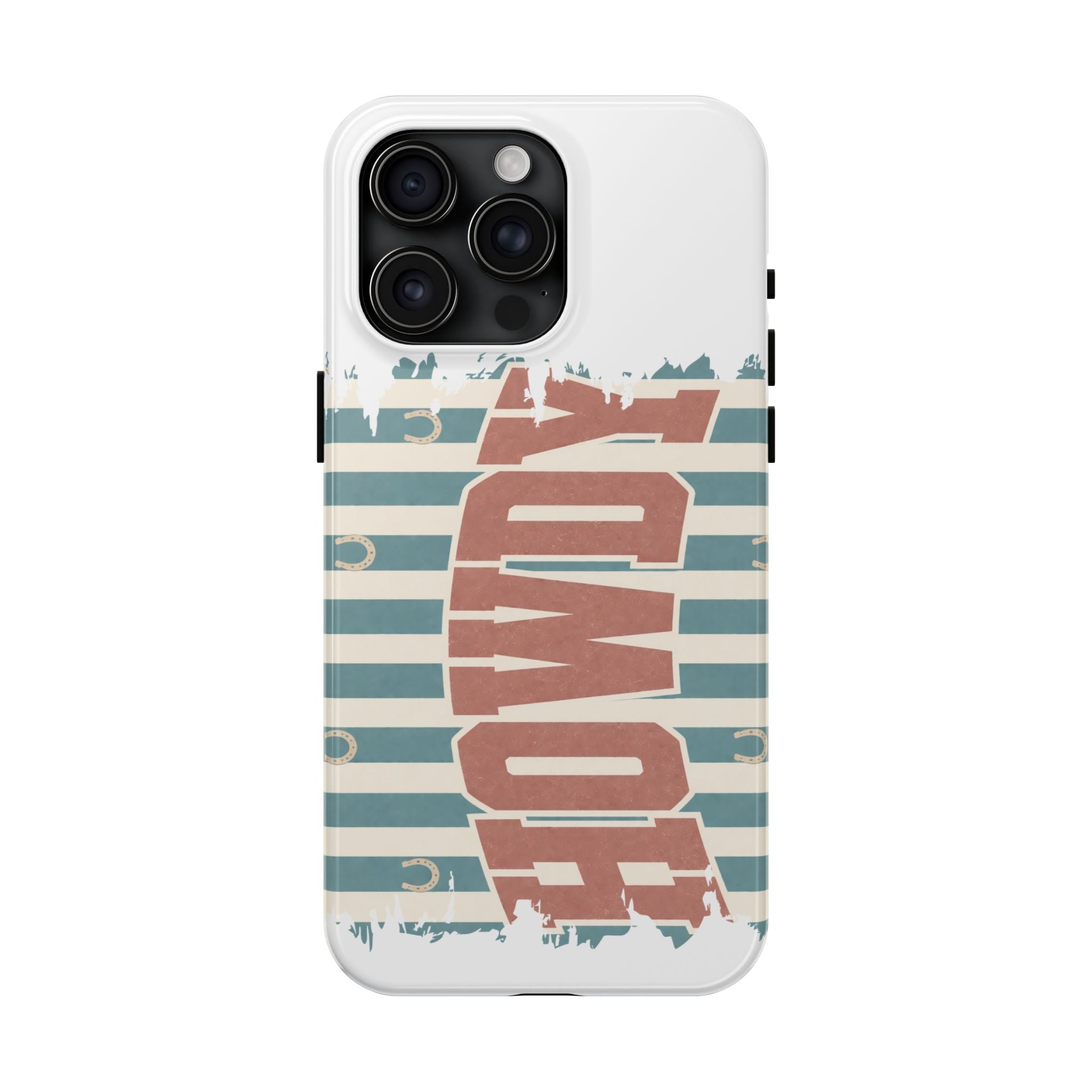 Vintage 'LOVE' Striped Tough Phone Case