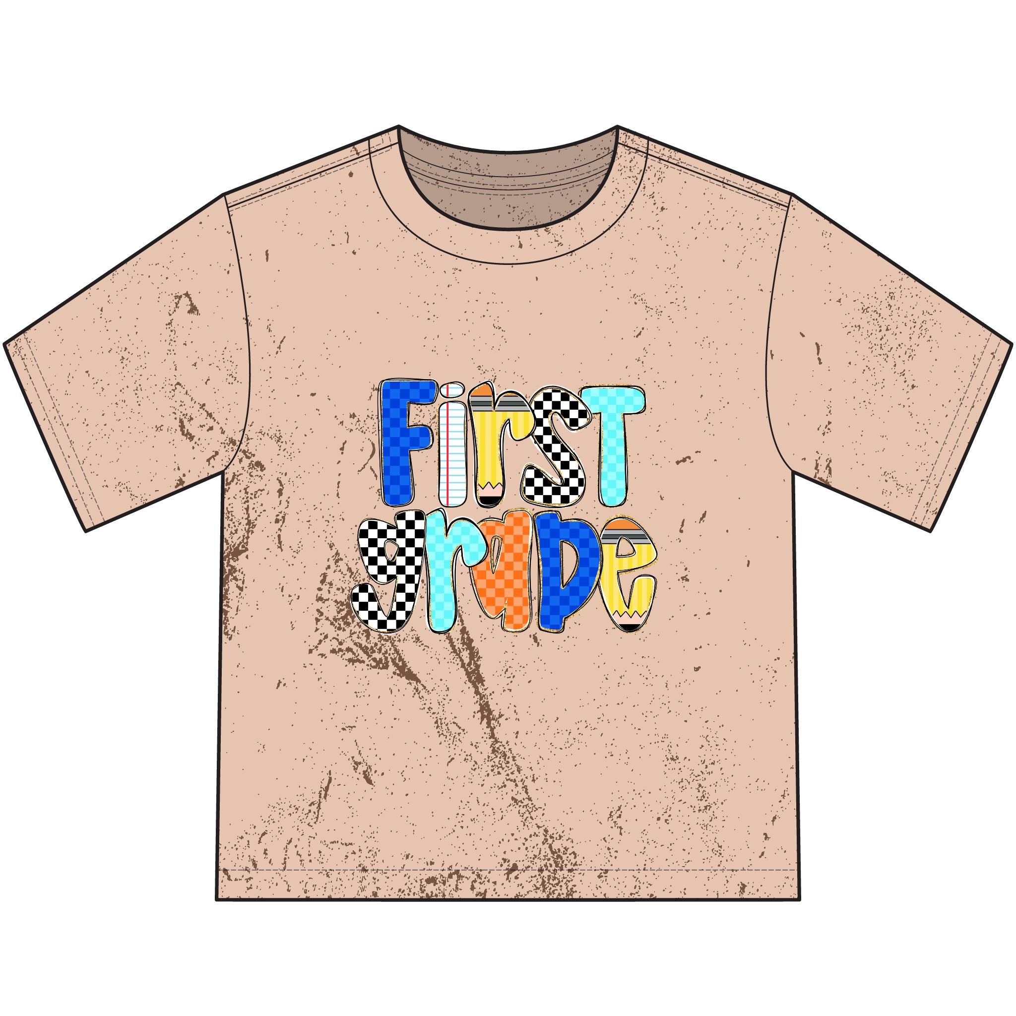 First Ride Youth T-Shirt — Colorful Skateboard Graphic Tee