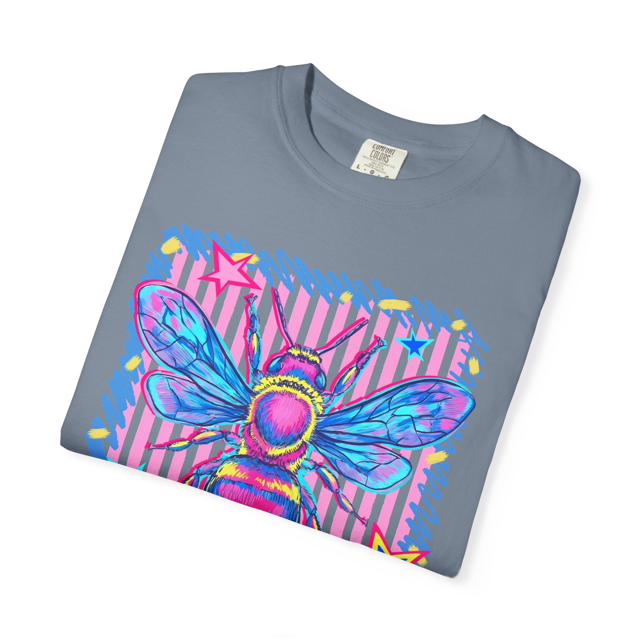Kind Bee T-Shirt — Colorful Psychedelic Bee Graphic Tee