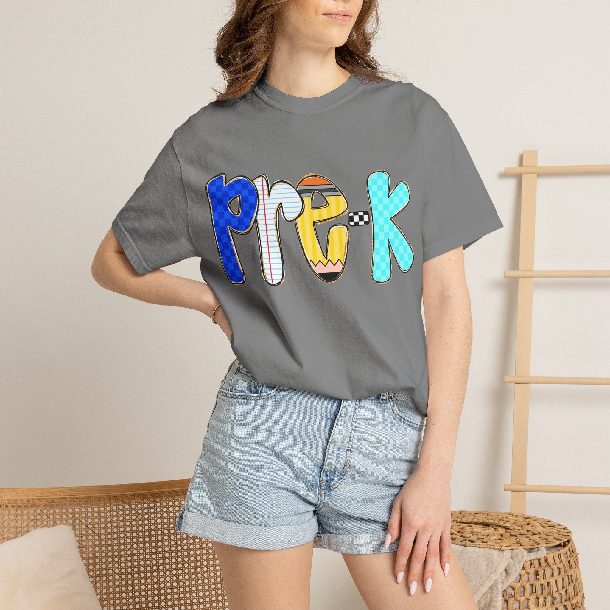 Pre-K Colorful Kids T-Shirt — Playful Preschool Back-to-School Tee