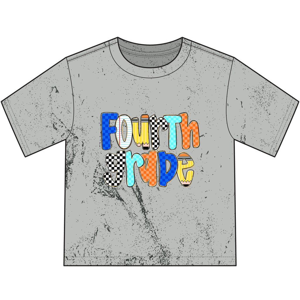 Fourth Grade Pride Youth T-Shirt — Colorful Back-to-School Fourth Grade Tee