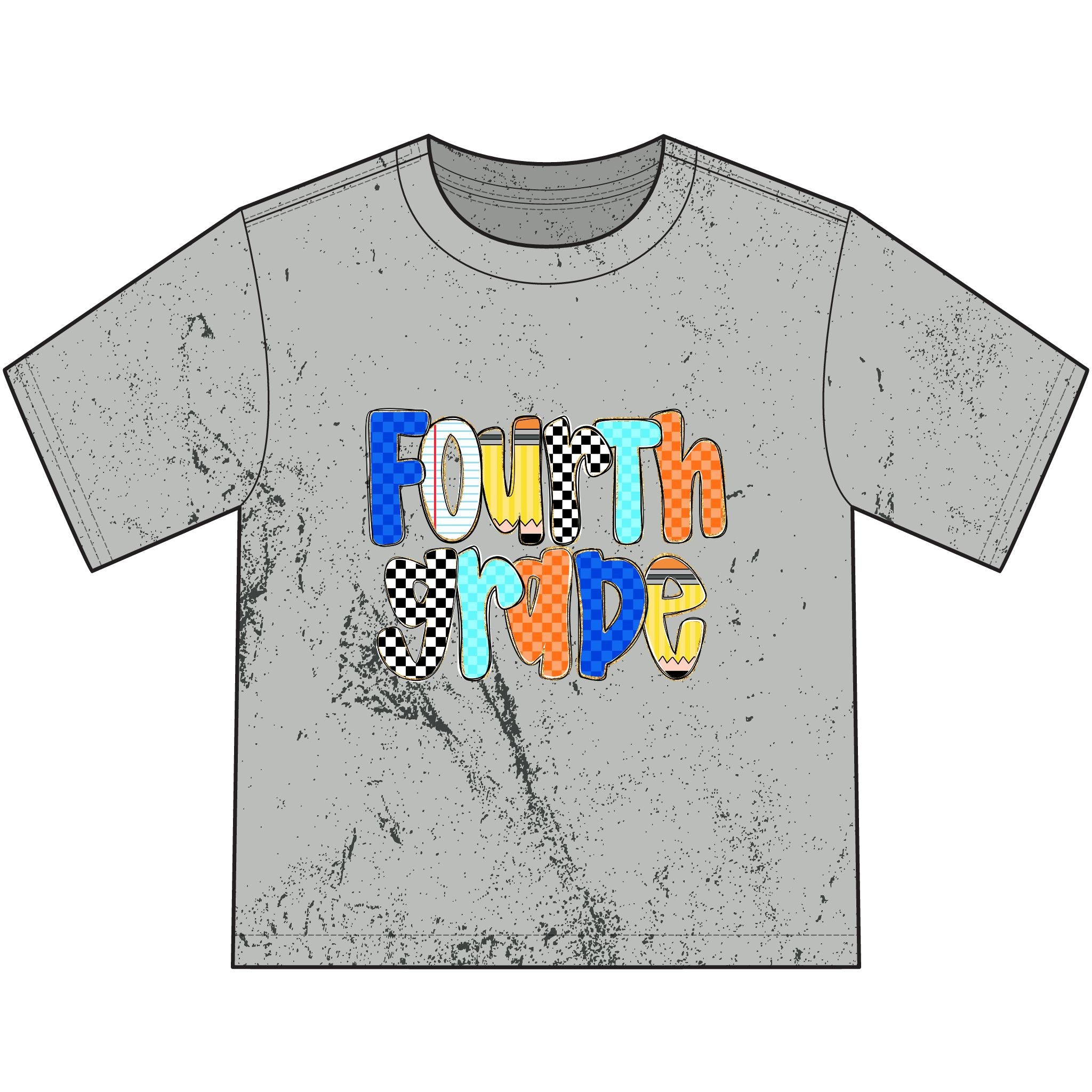 Fourth Grade Pride Youth T-Shirt — Colorful Back-to-School Fourth Grade Tee