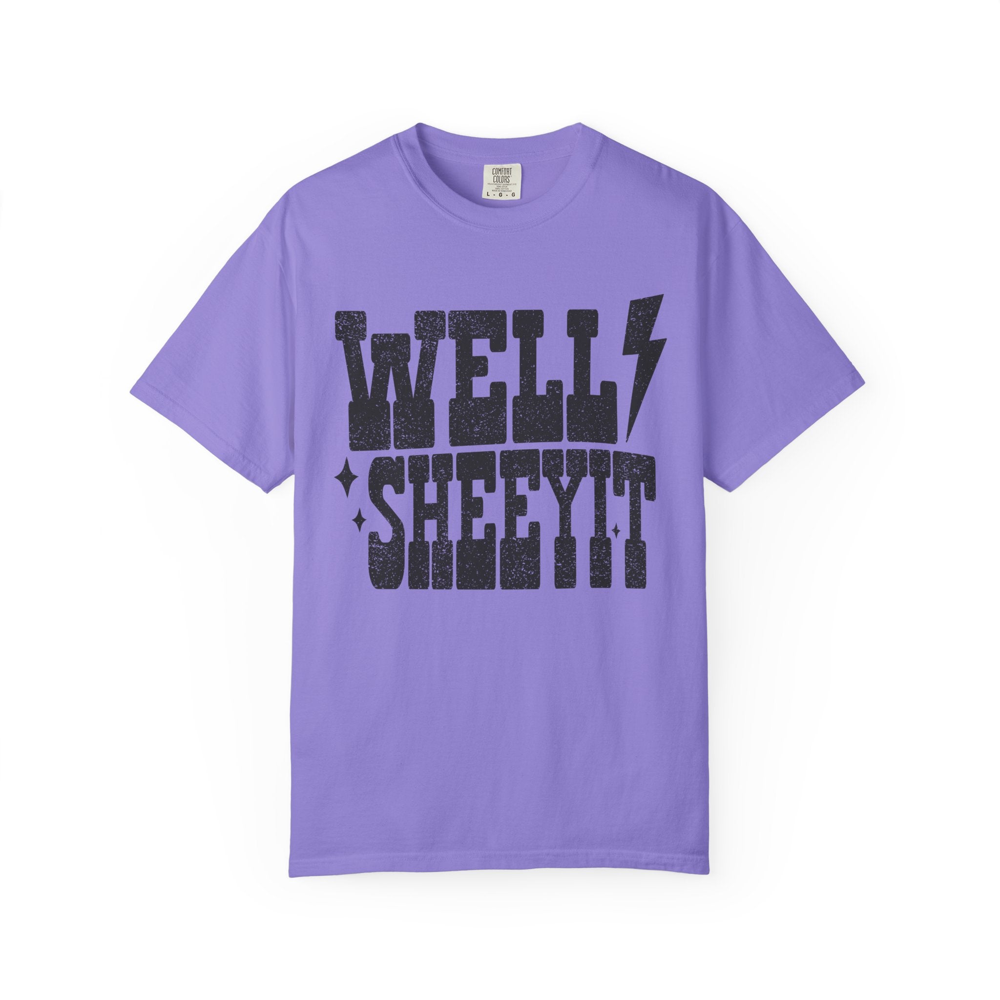 Well Sheeyit T-Shirt — Rustic Vintage Graphic Tee with Lightning Bolt