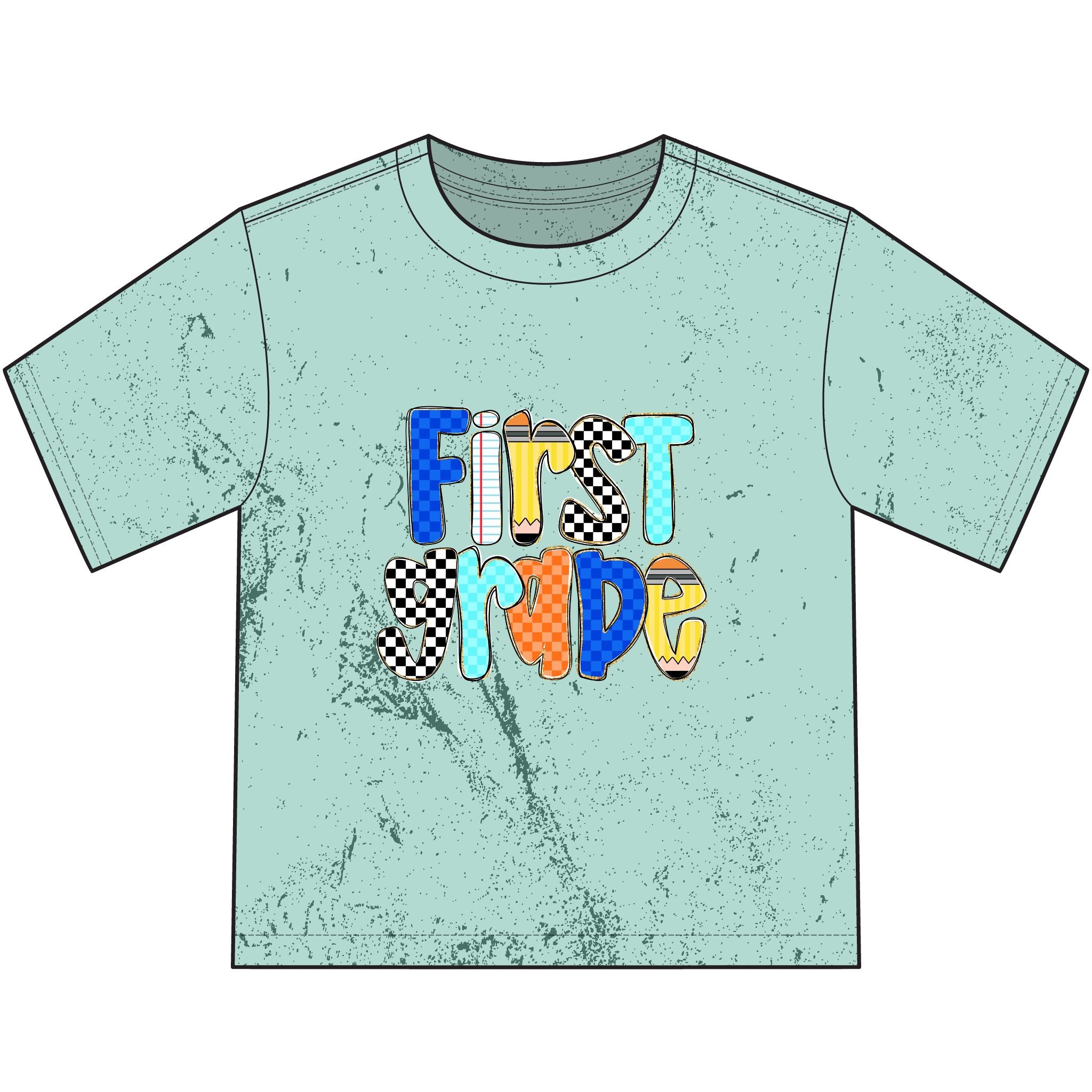 First Ride Youth T-Shirt — Colorful Skateboard Graphic Tee