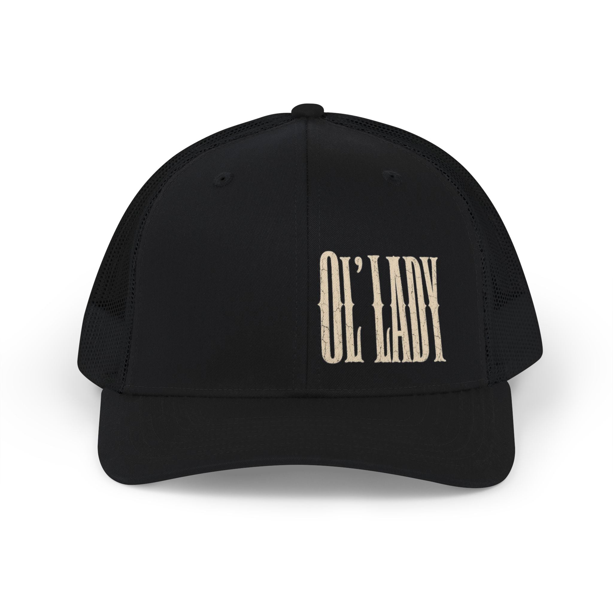 Ol' Lady Trucker Cap — Vintage Western Snapback Hat