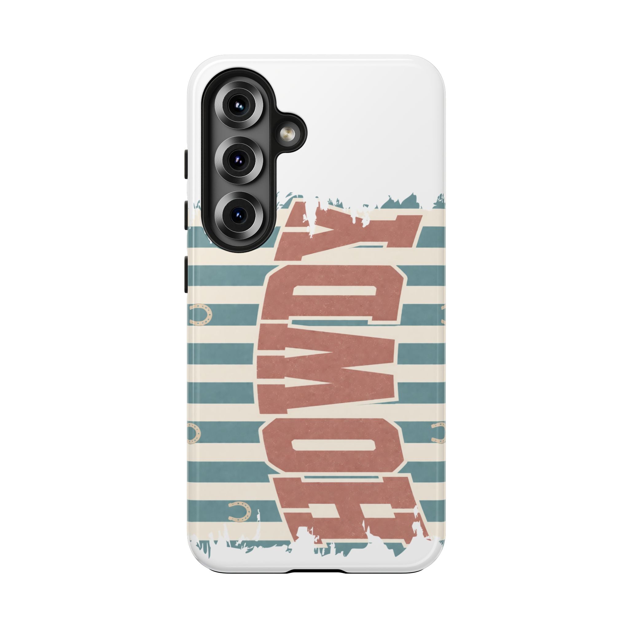 Vintage 'LOVE' Striped Tough Phone Case