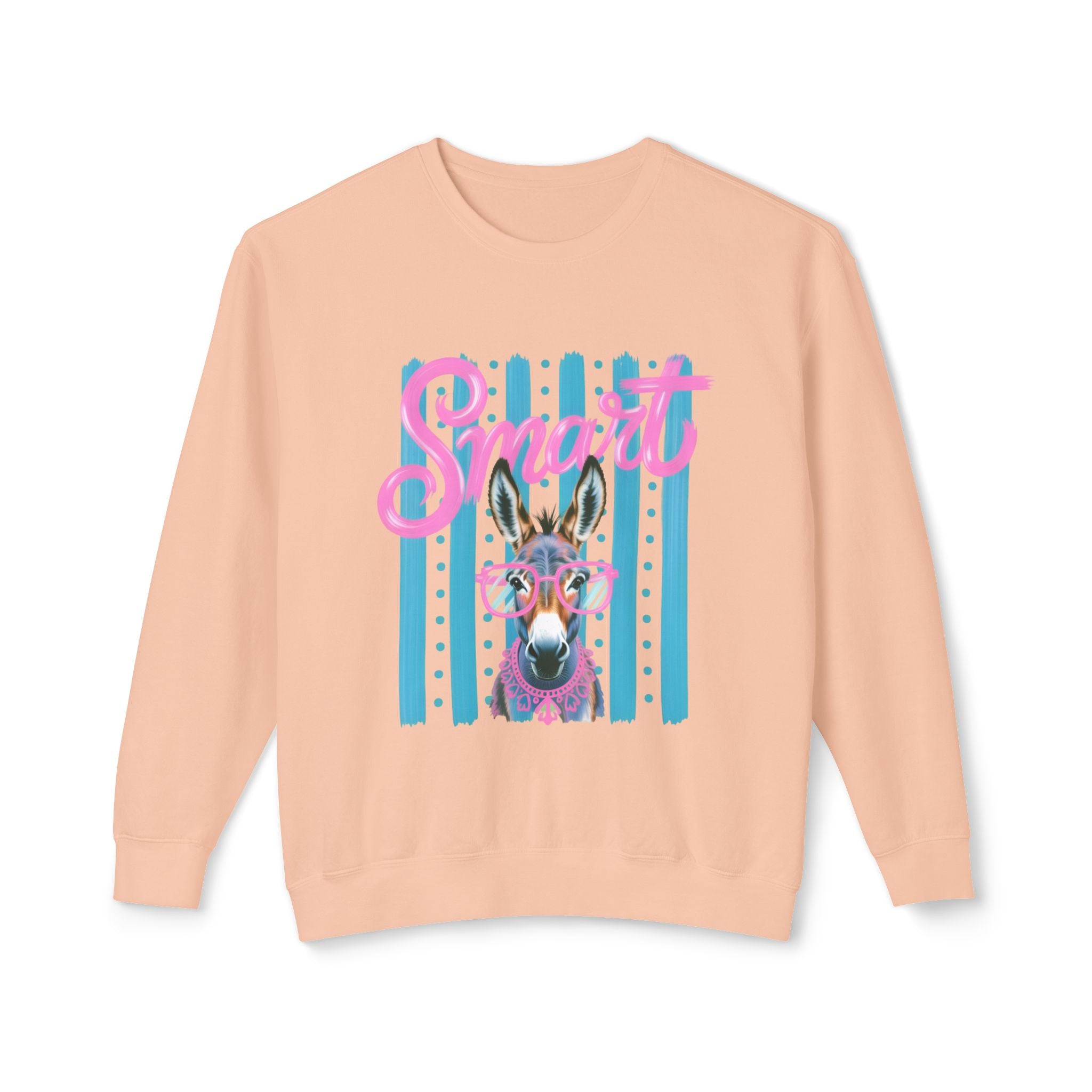 Donkey Sweet Crewneck Sweatshirt — 'Sweet' Colorful Donkey Graphic