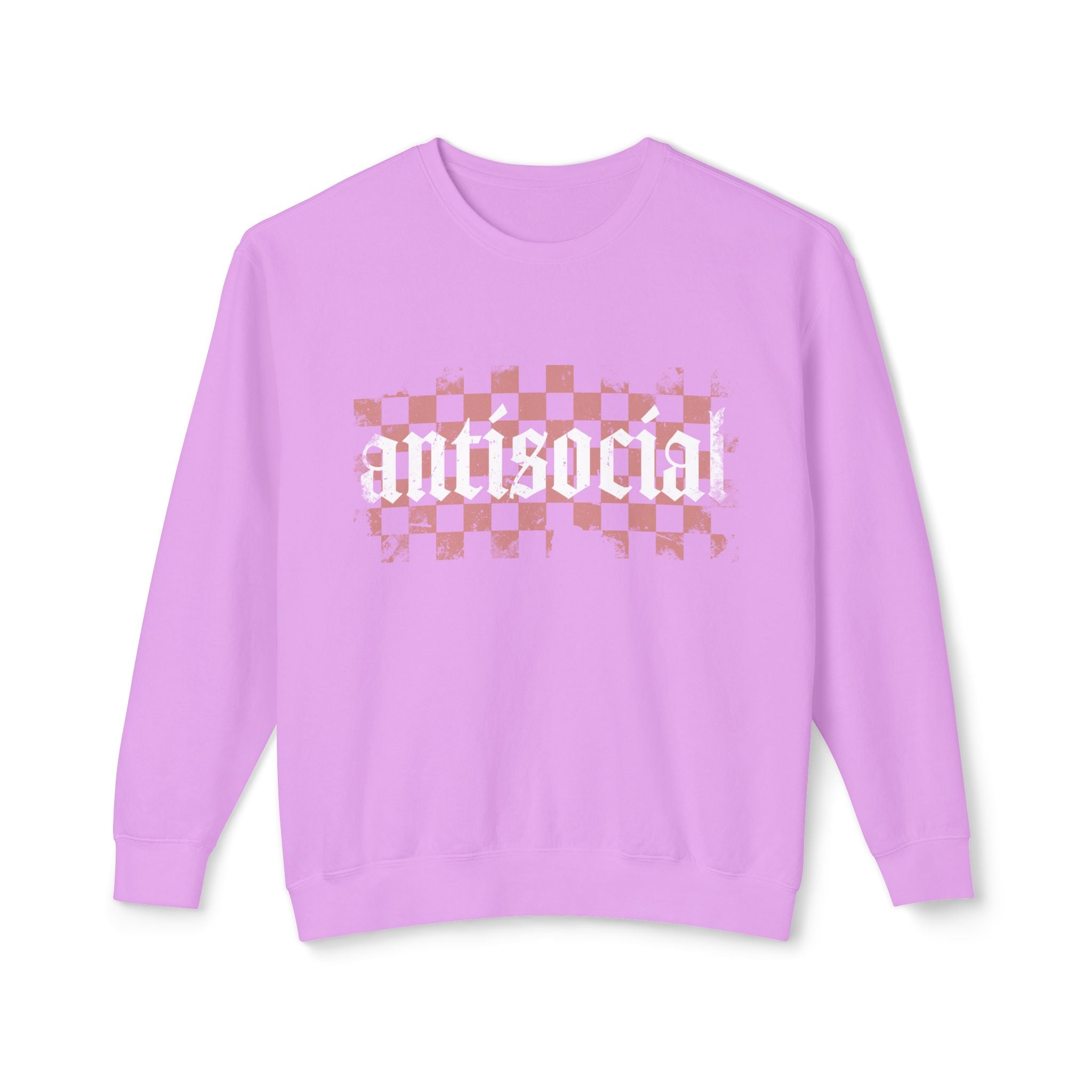 Antisocial Checkerboard Crewneck Sweatshirt