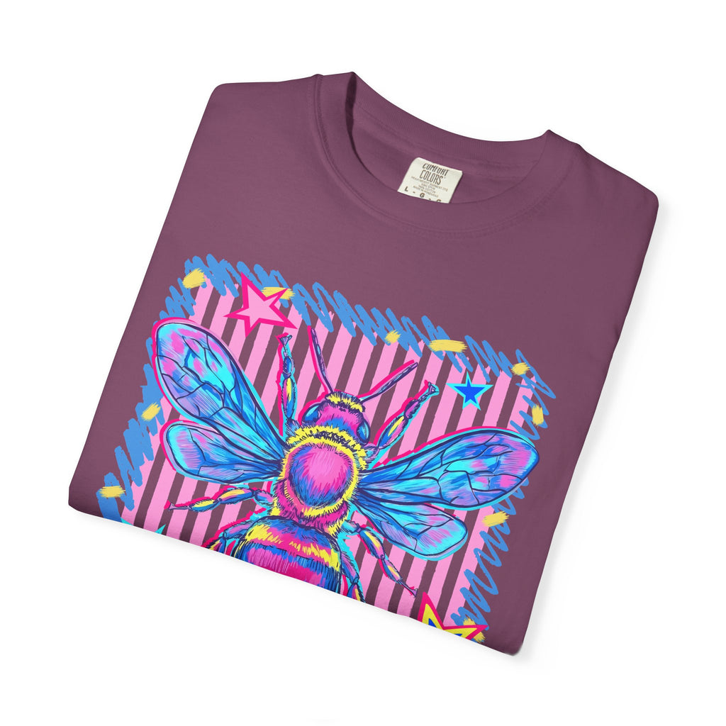 Kind Bee T-Shirt — Colorful Psychedelic Bee Graphic Tee