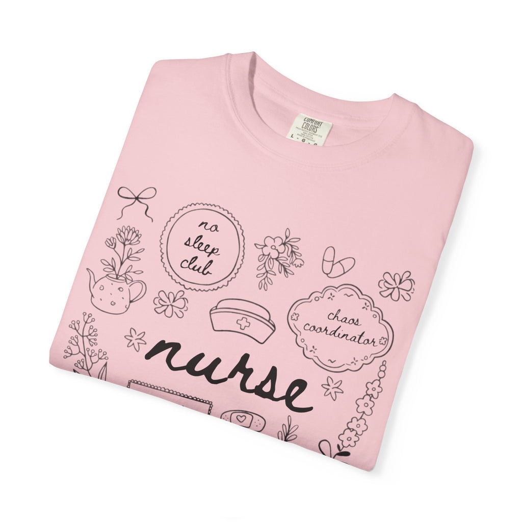 Nurse Doodles T-Shirt — Handwritten Medical Gifts for Nurses
