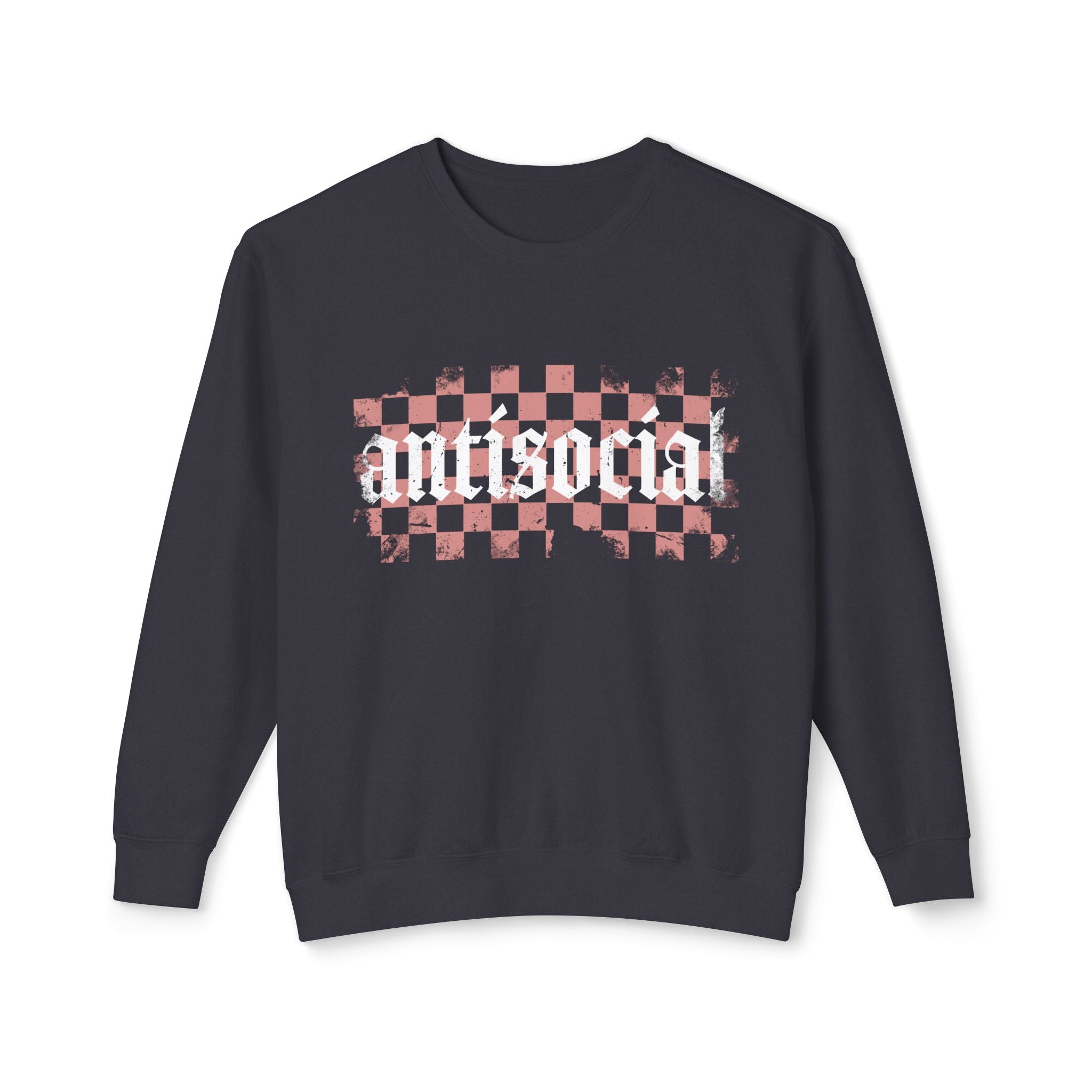 Antisocial Checkerboard Crewneck Sweatshirt