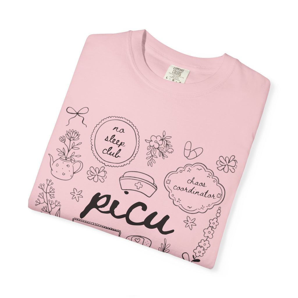 PICU Nurse T-Shirt — Pediatric Intensive Care Unit Doodle Tee