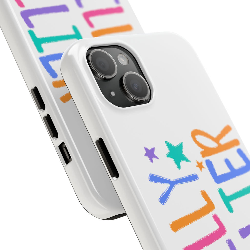 Dilly Dallier Colorful Tough Phone Case — Fun Pastel Stars Protective Cover