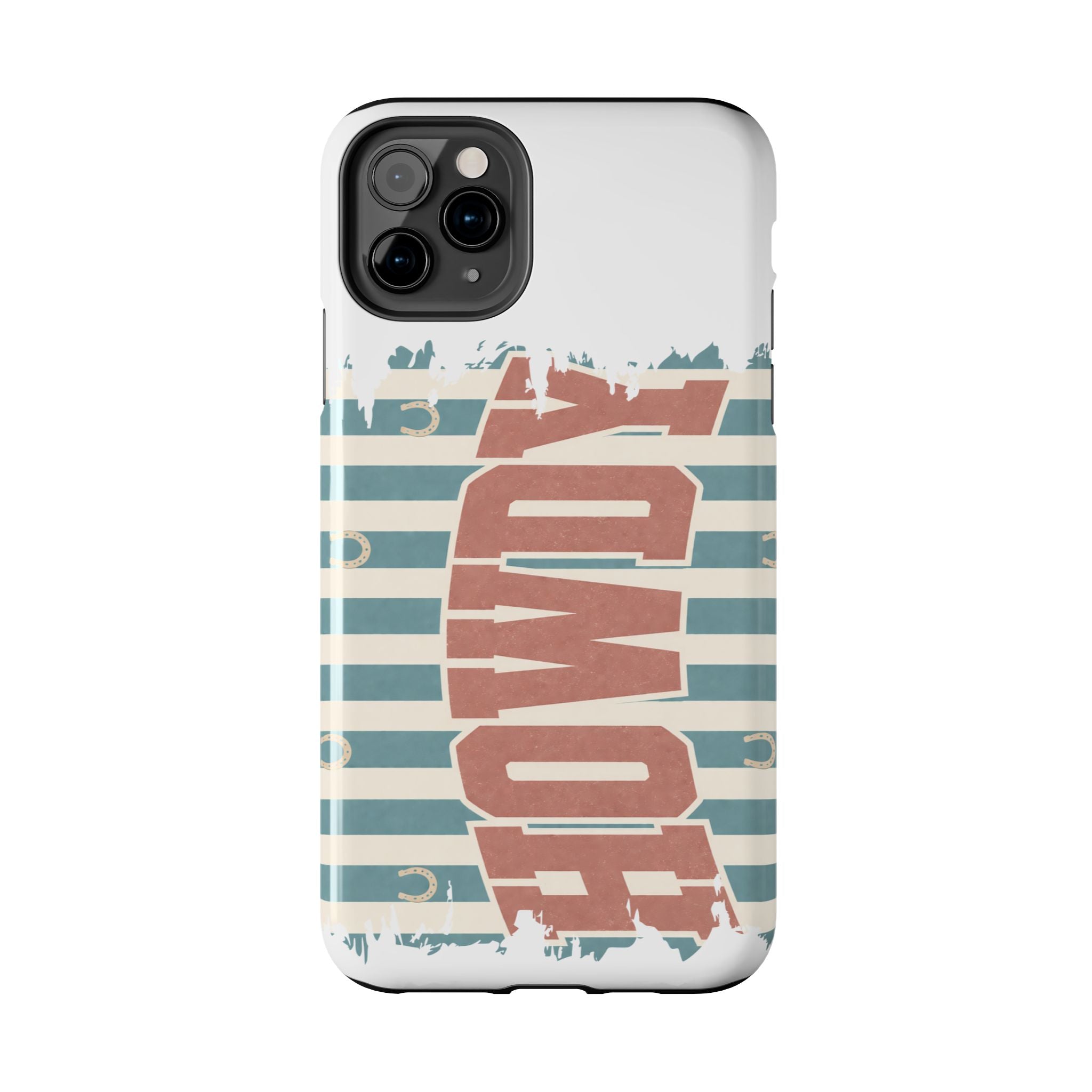 Vintage 'LOVE' Striped Tough Phone Case