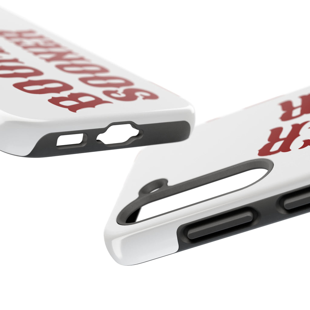 Boomer Sooner Tough Phone Case — Oklahoma Crimson Retro Text Protective Cover
