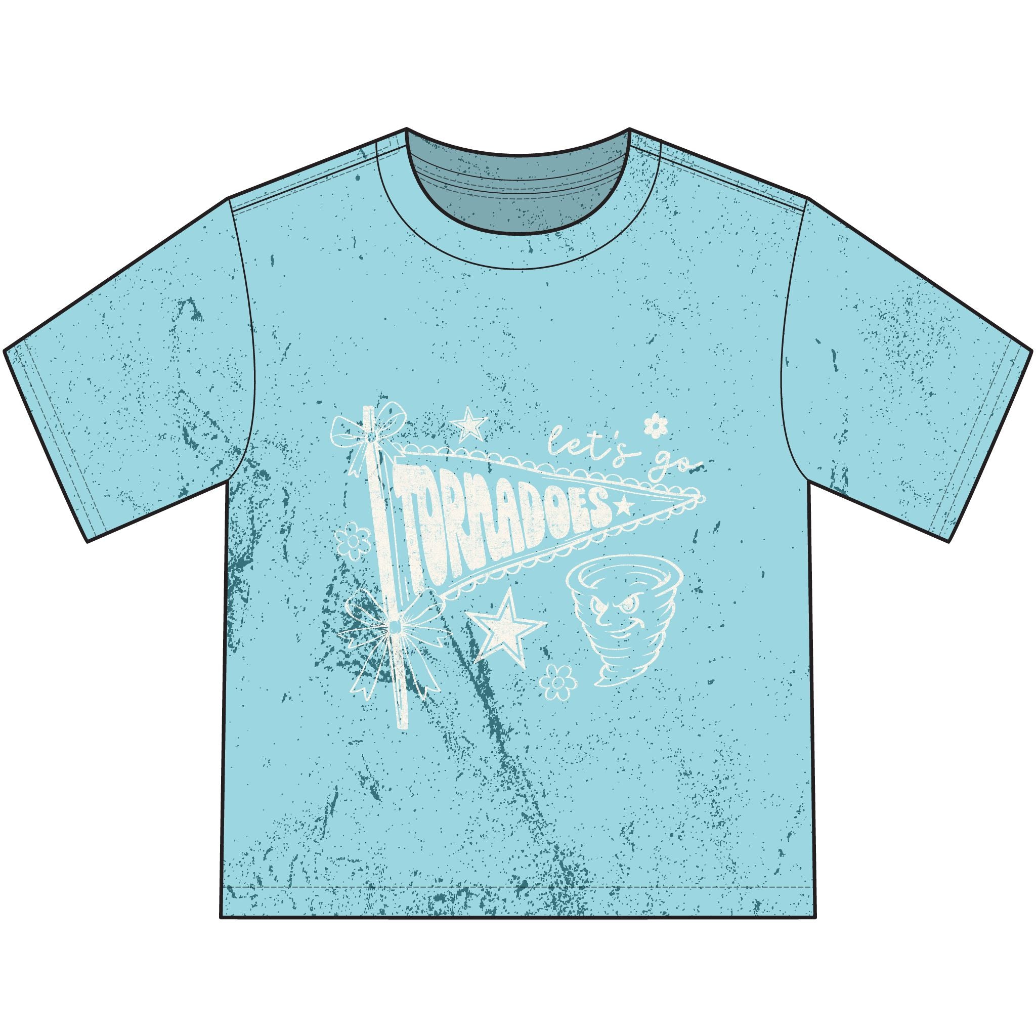 Youth T-Shirt — “Let’s Go Troopers” Vintage Pennant Tee