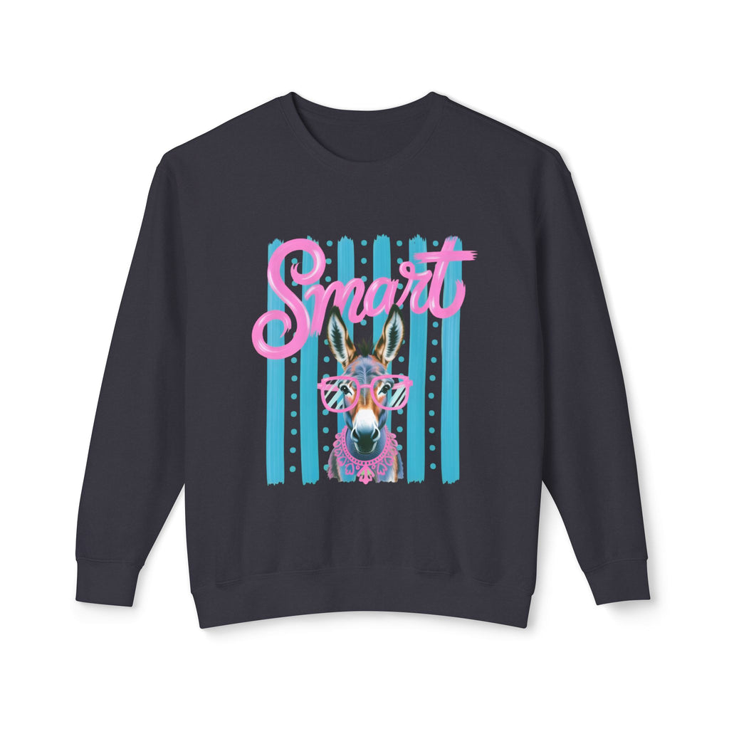 Donkey Sweet Crewneck Sweatshirt — 'Sweet' Colorful Donkey Graphic