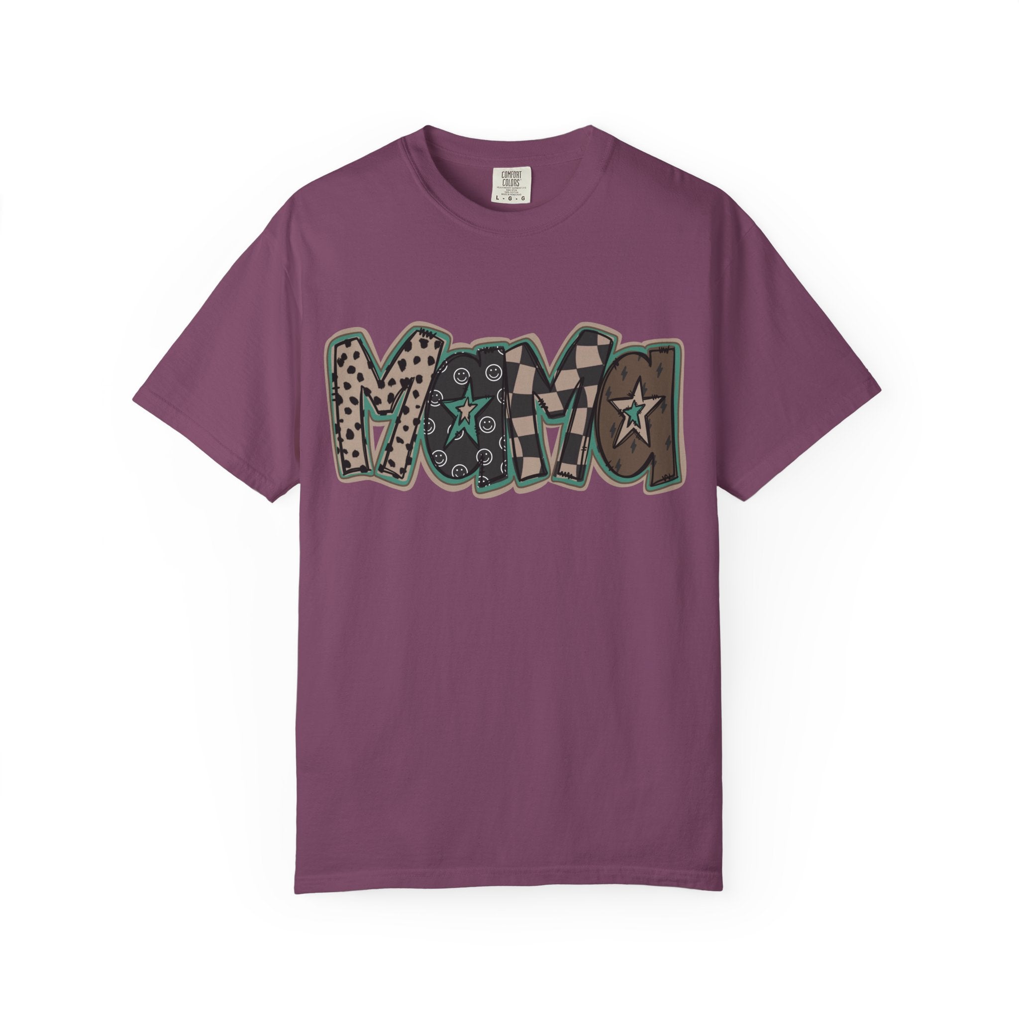 Vegan Retro Graffiti T‑Shirt — Vintage Bandana Pattern Tee