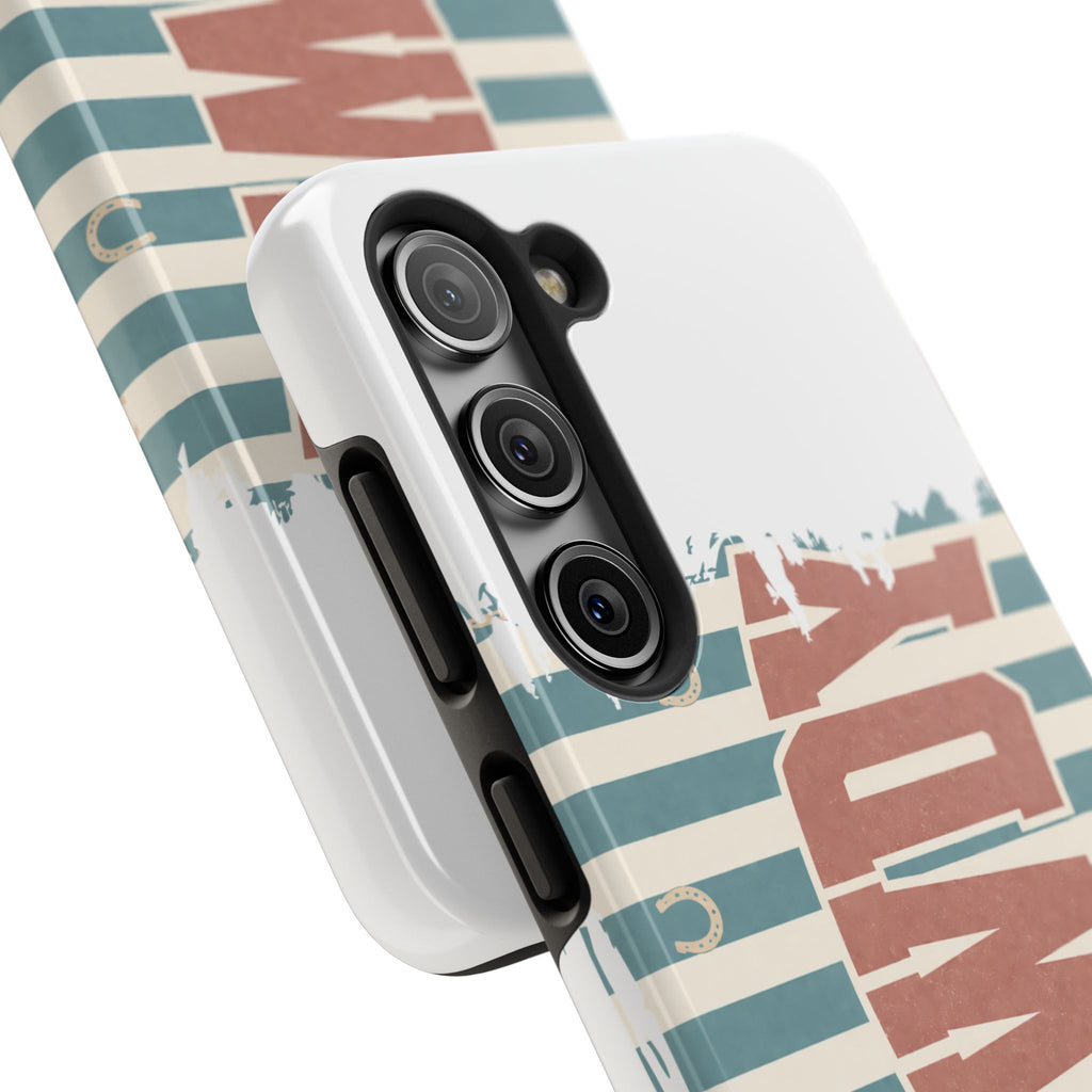 Vintage 'LOVE' Striped Tough Phone Case