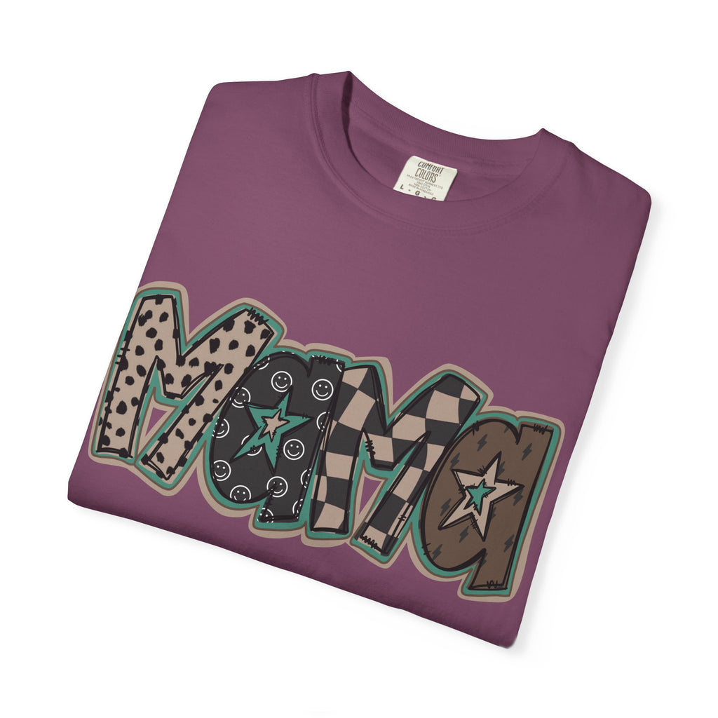 Vegan Retro Graffiti T‑Shirt — Vintage Bandana Pattern Tee