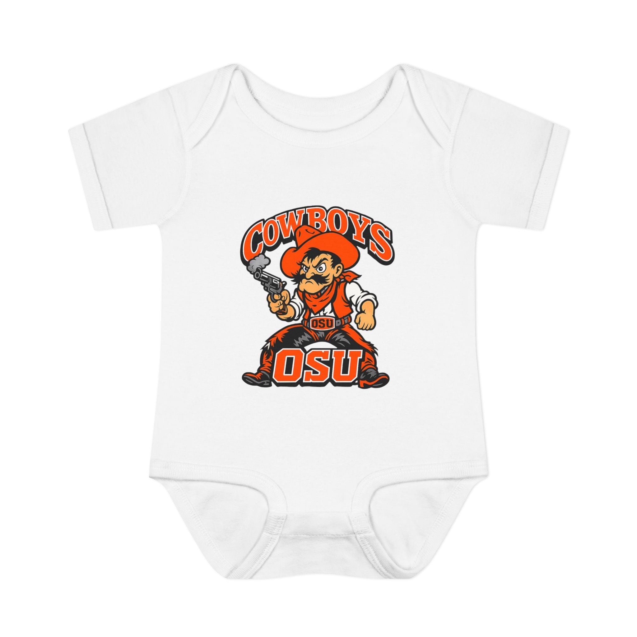 OSU Cowboys Infant Bodysuit – Baby Cowboy Mascot Onesie