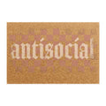 Antisocial Checkerboard Doormat — Funny Introvert Welcome Mat