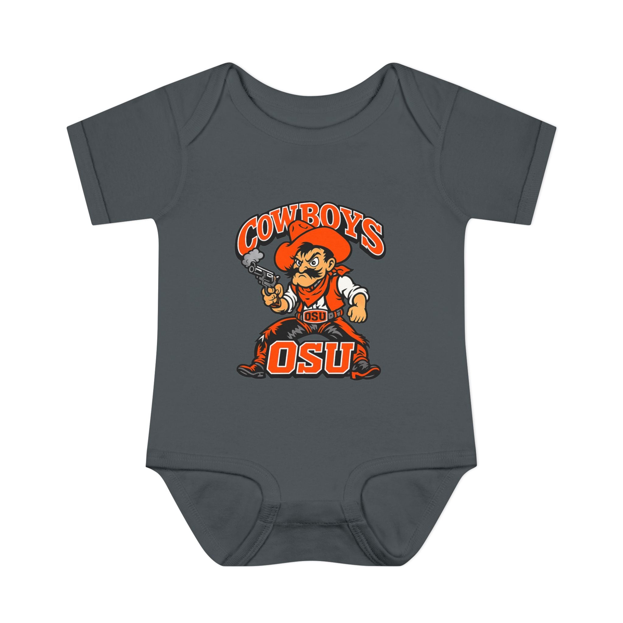 OSU Cowboys Infant Bodysuit – Baby Cowboy Mascot Onesie