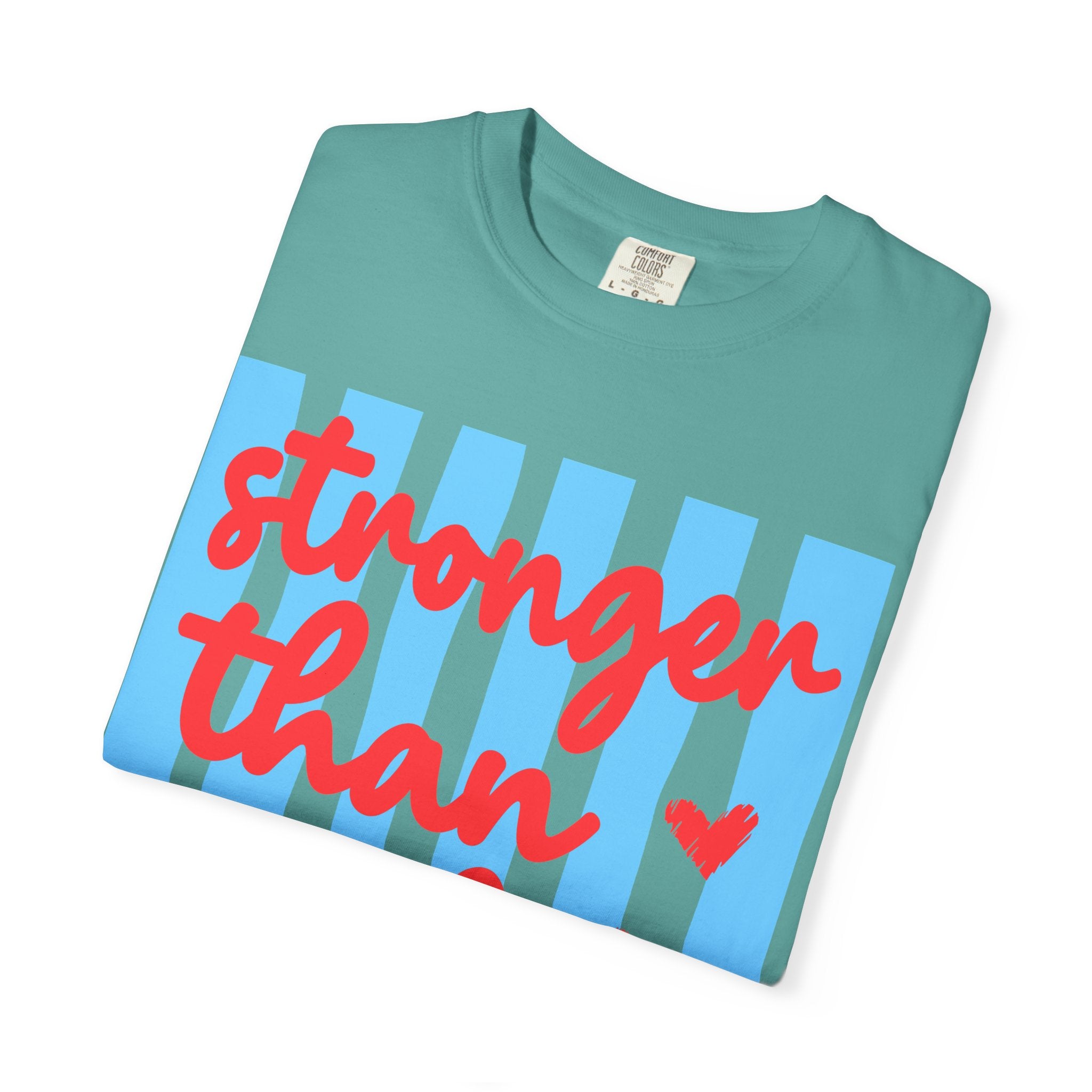Stronger Than the Storm T-Shirt — Inspirational Heart Graphic Tee