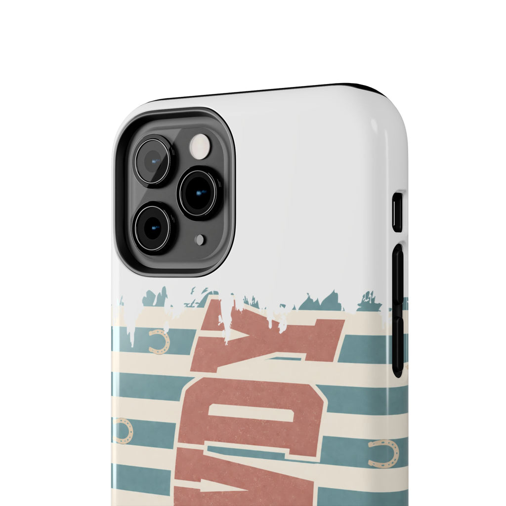 Vintage 'LOVE' Striped Tough Phone Case
