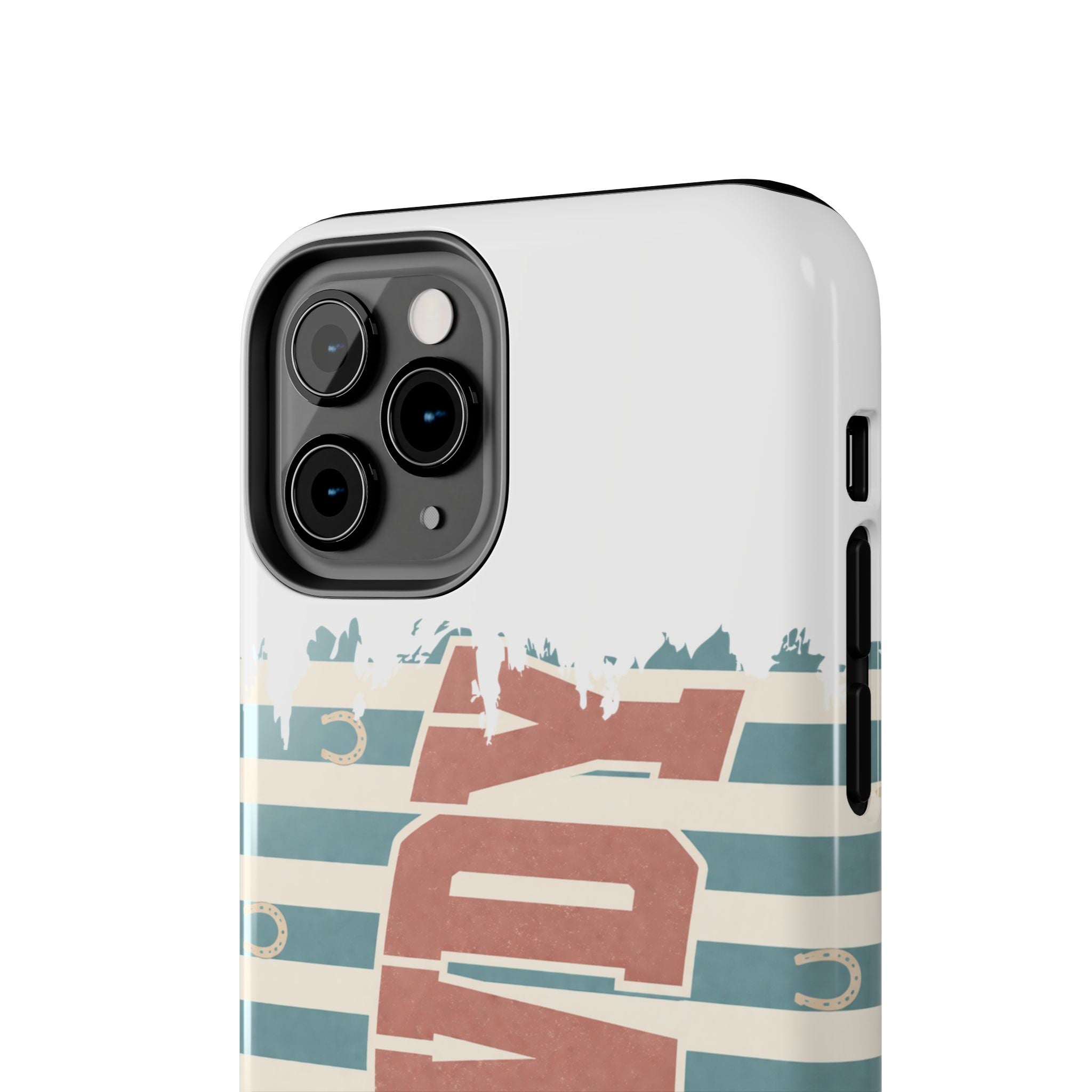 Vintage 'LOVE' Striped Tough Phone Case