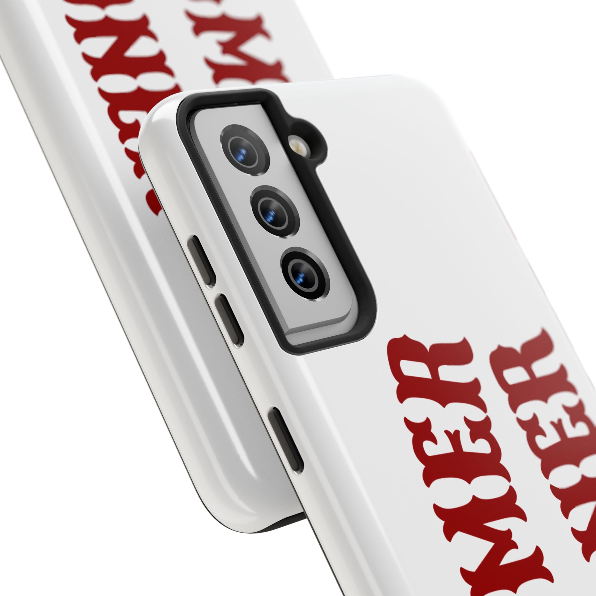 Boomer Sooner Tough Phone Case — Oklahoma Crimson Retro Text Protective Cover